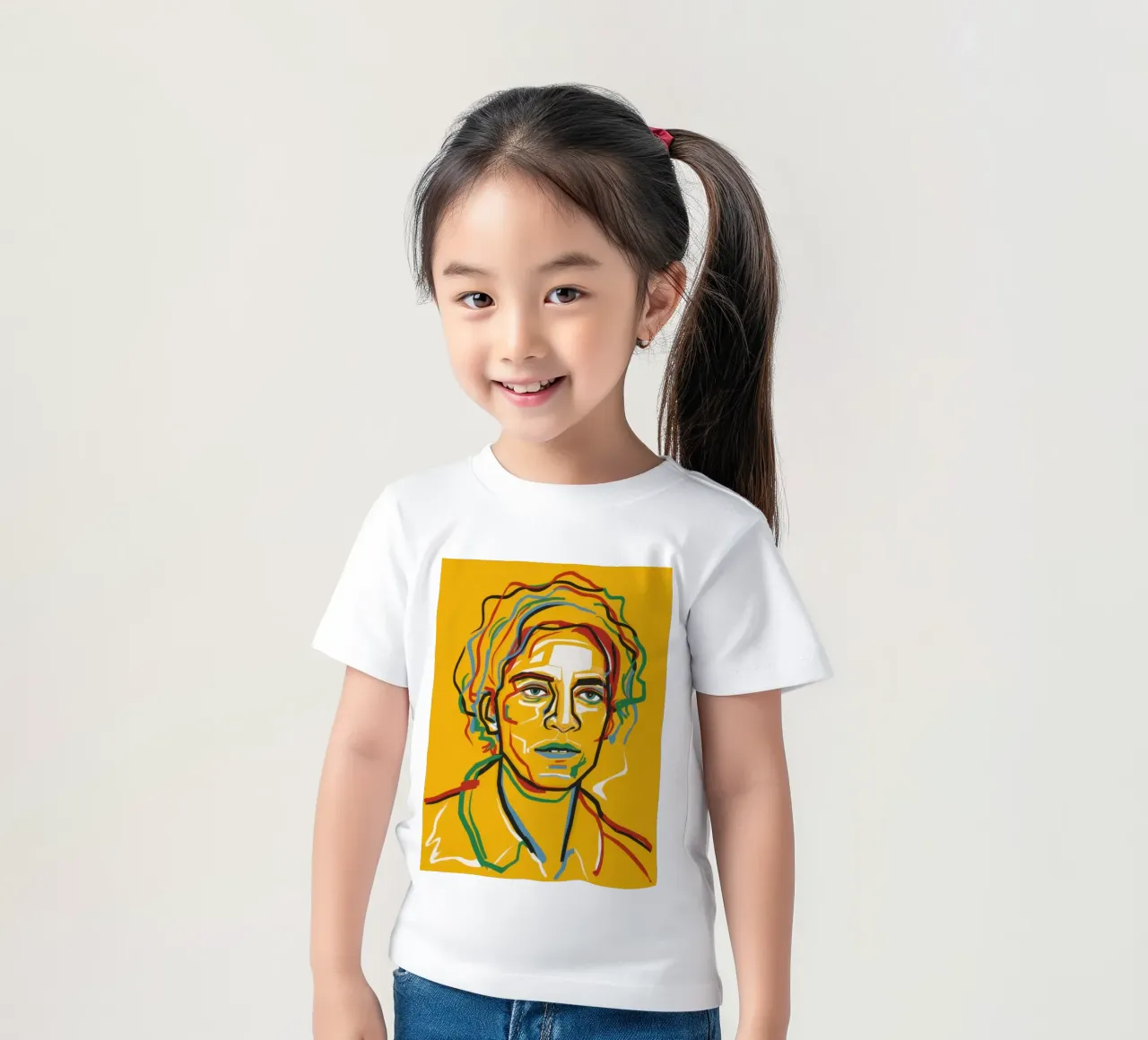 Intensità lineare cromatica t-shirt bambini da Veil Maya