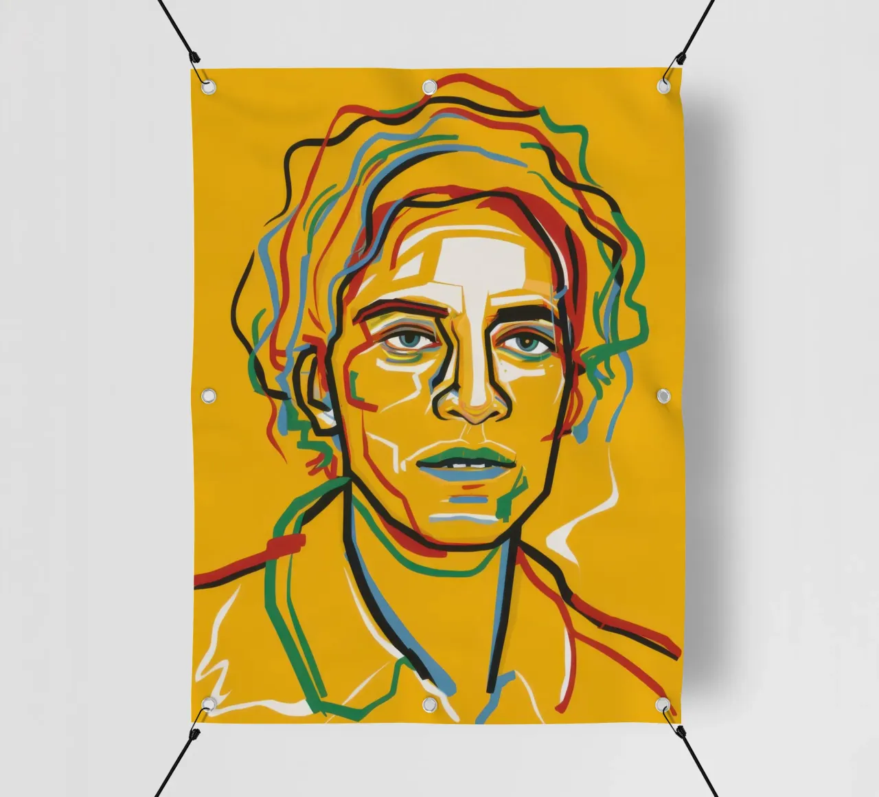 Intensità lineare cromatica telo in pvc da Veil Maya