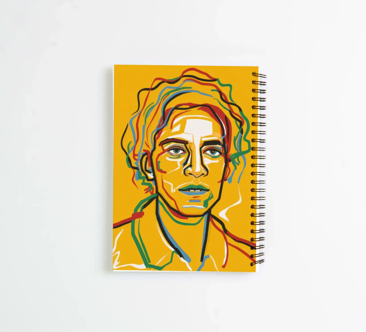 Chromatic Linear Intensity spiral notebook by Veil Maya