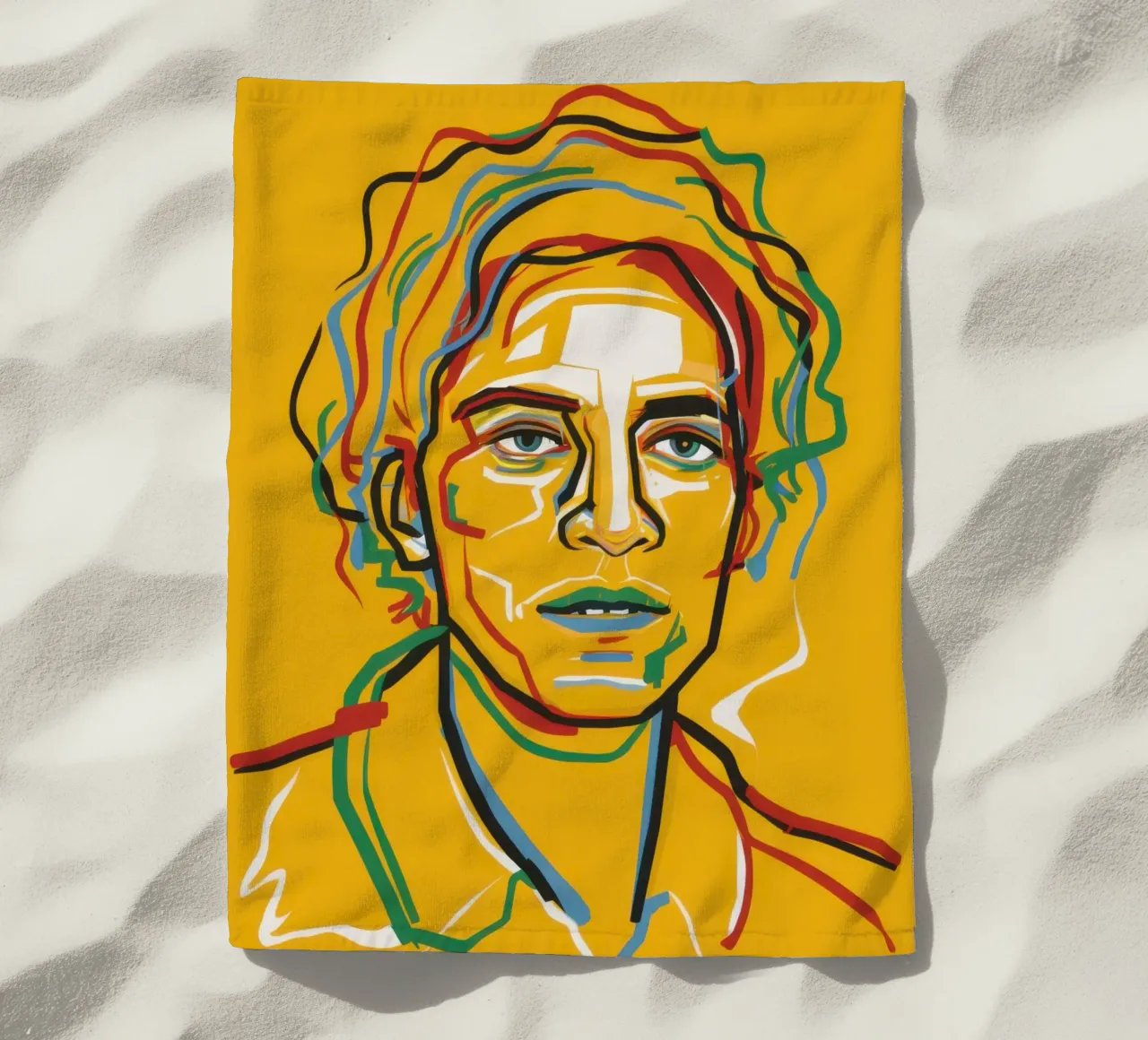 Intensità lineare cromatica telo mare da Veil Maya