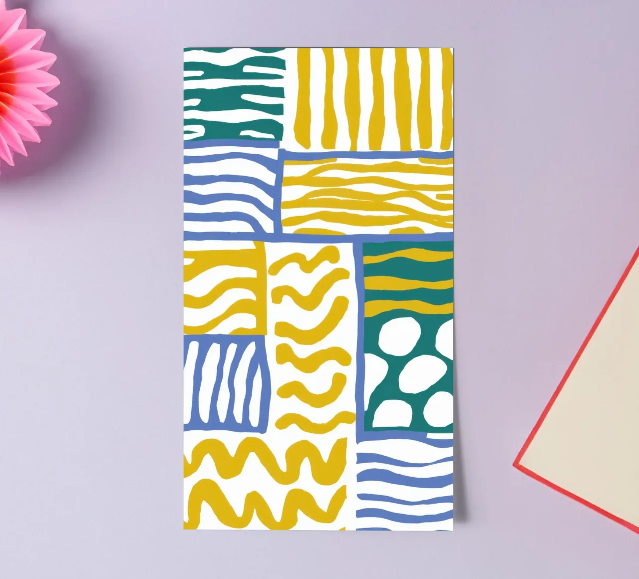 Kustpatroon Medley stickervel van Flock Reverie