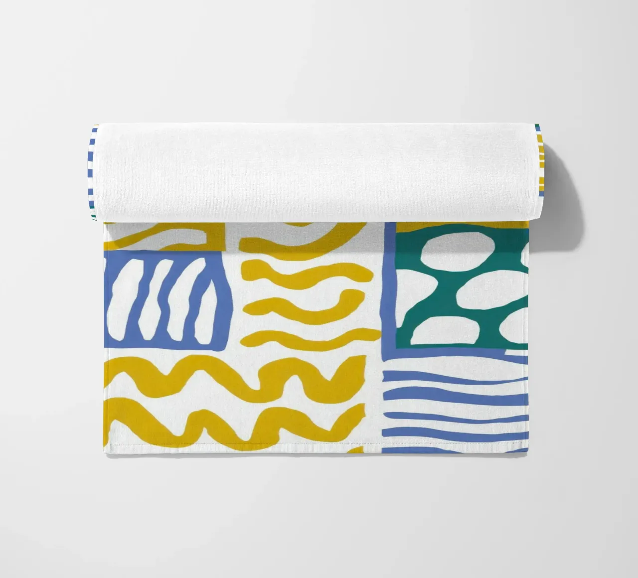 Coastal Pattern Medley beach towel by Flock Reverie