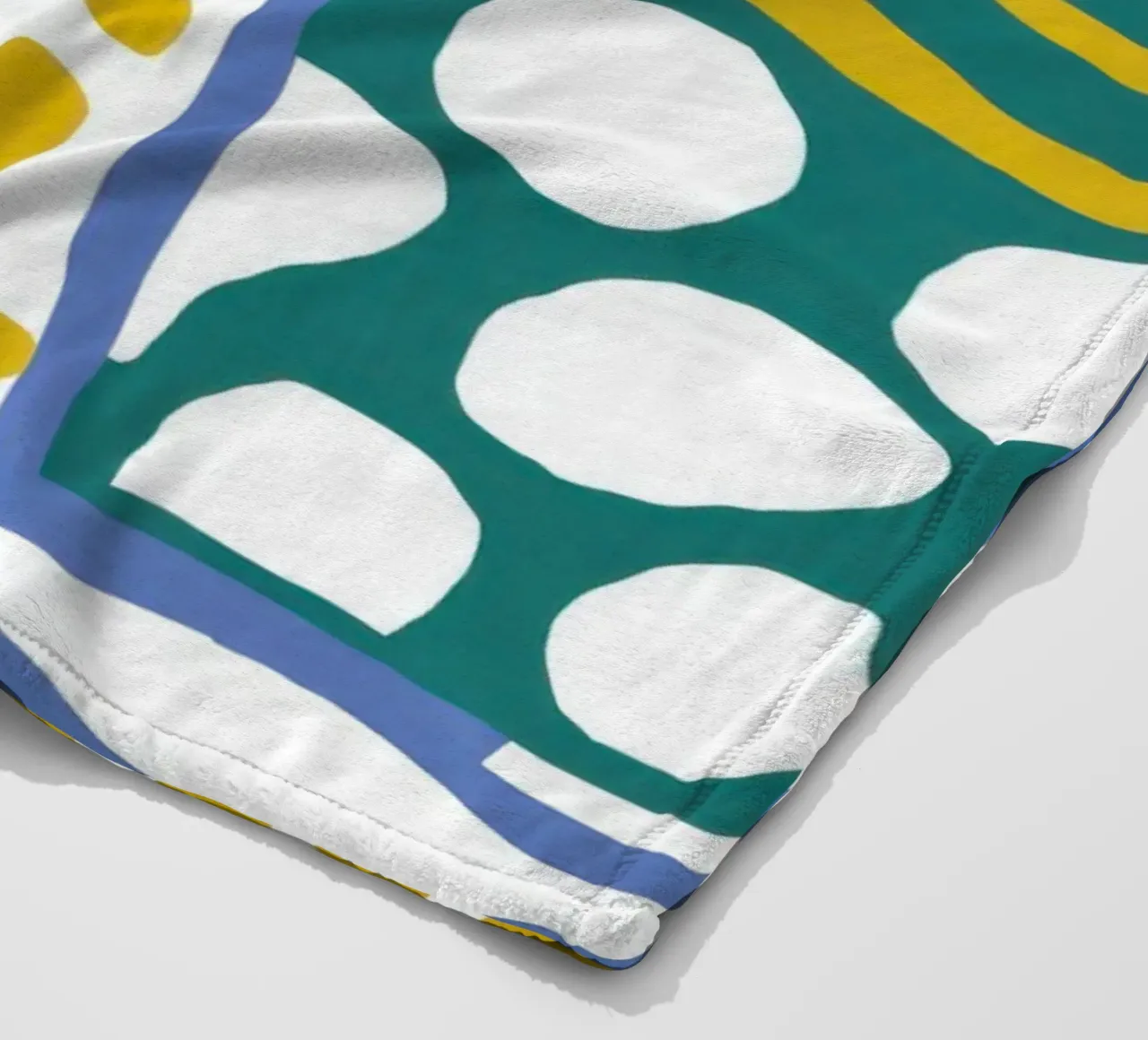 Coastal Pattern Medley fleece blanket by Flock Reverie