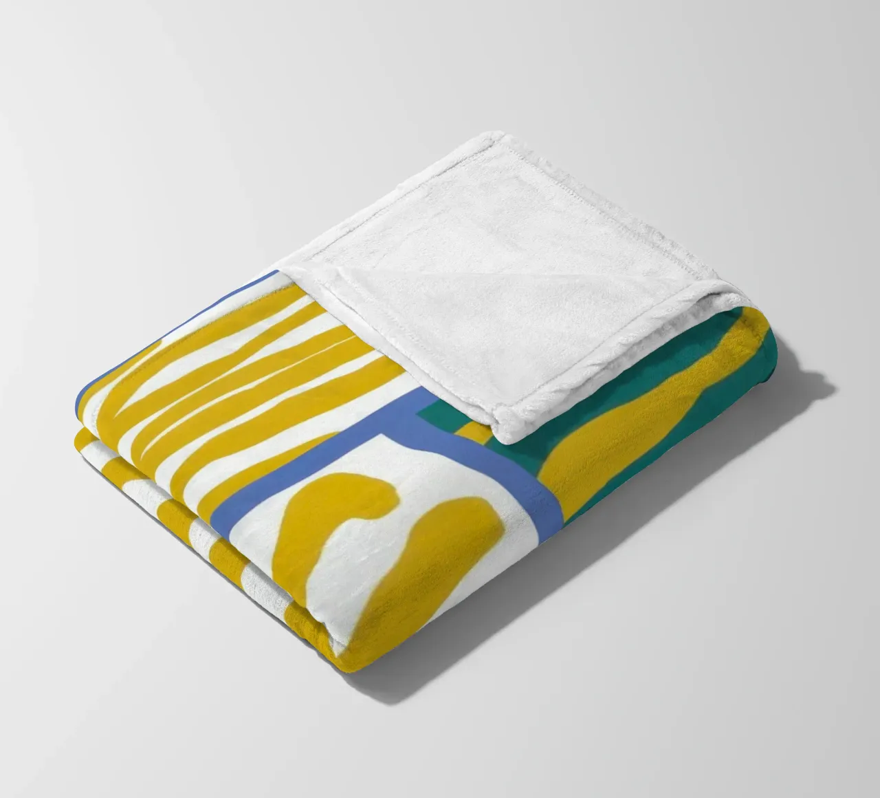 Coastal Pattern Medley fleece blanket by Flock Reverie