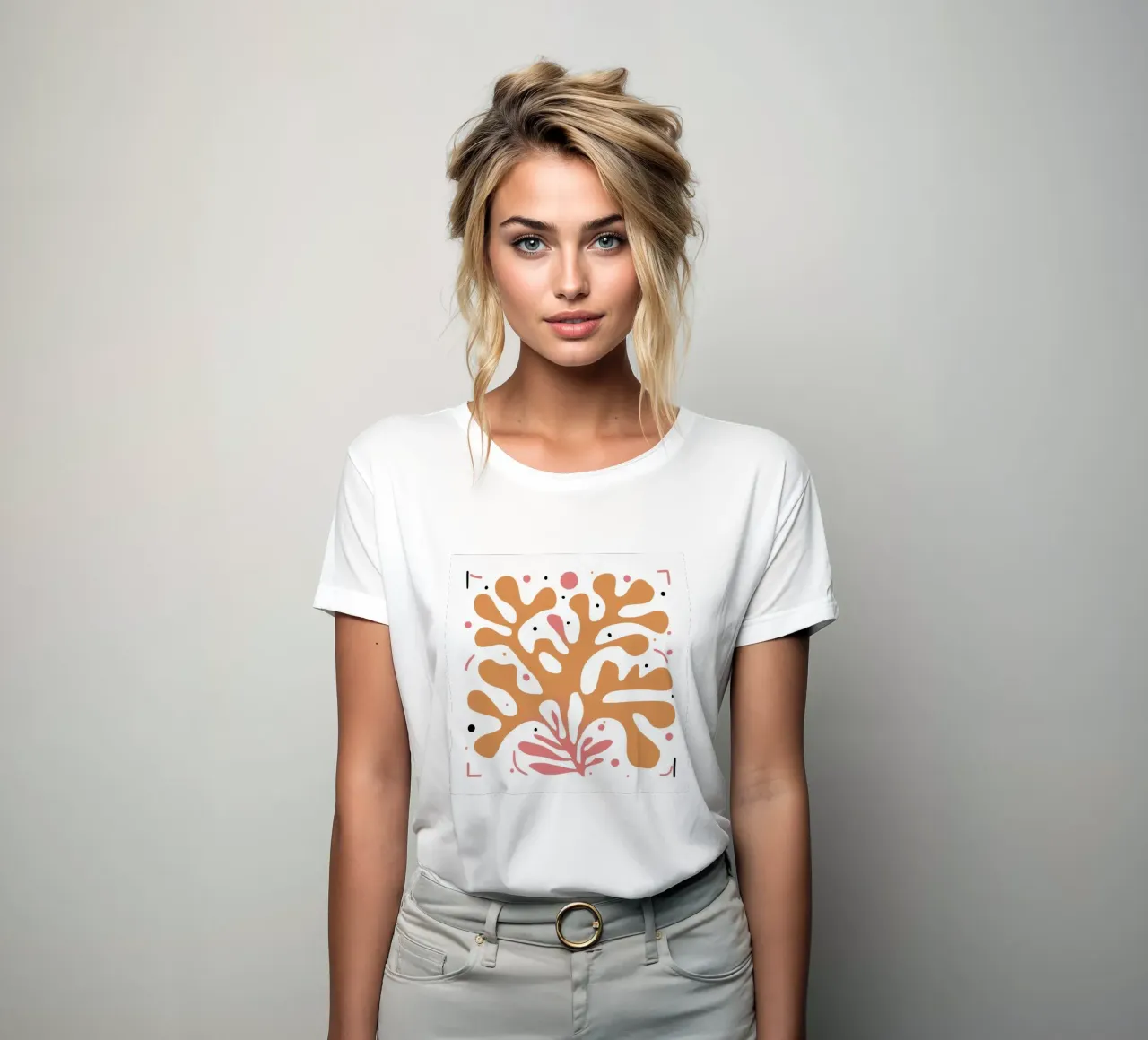 Maraoui Coral Cutout women's fitted t-shirt by Veil Maya