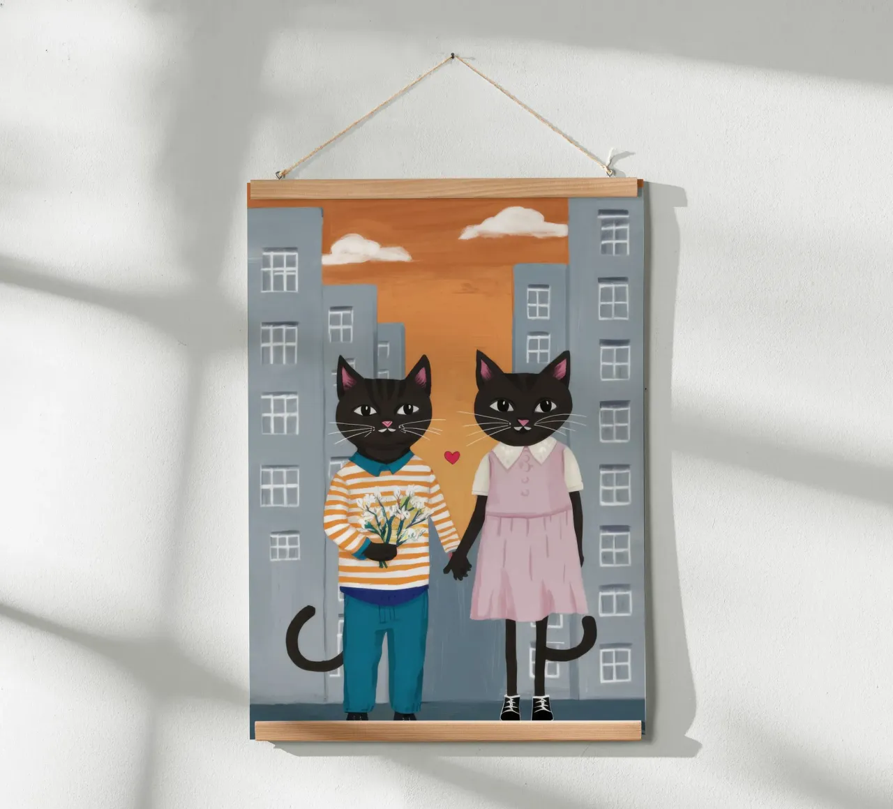 Gatti di città carta hahnemühle da Flock Reverie