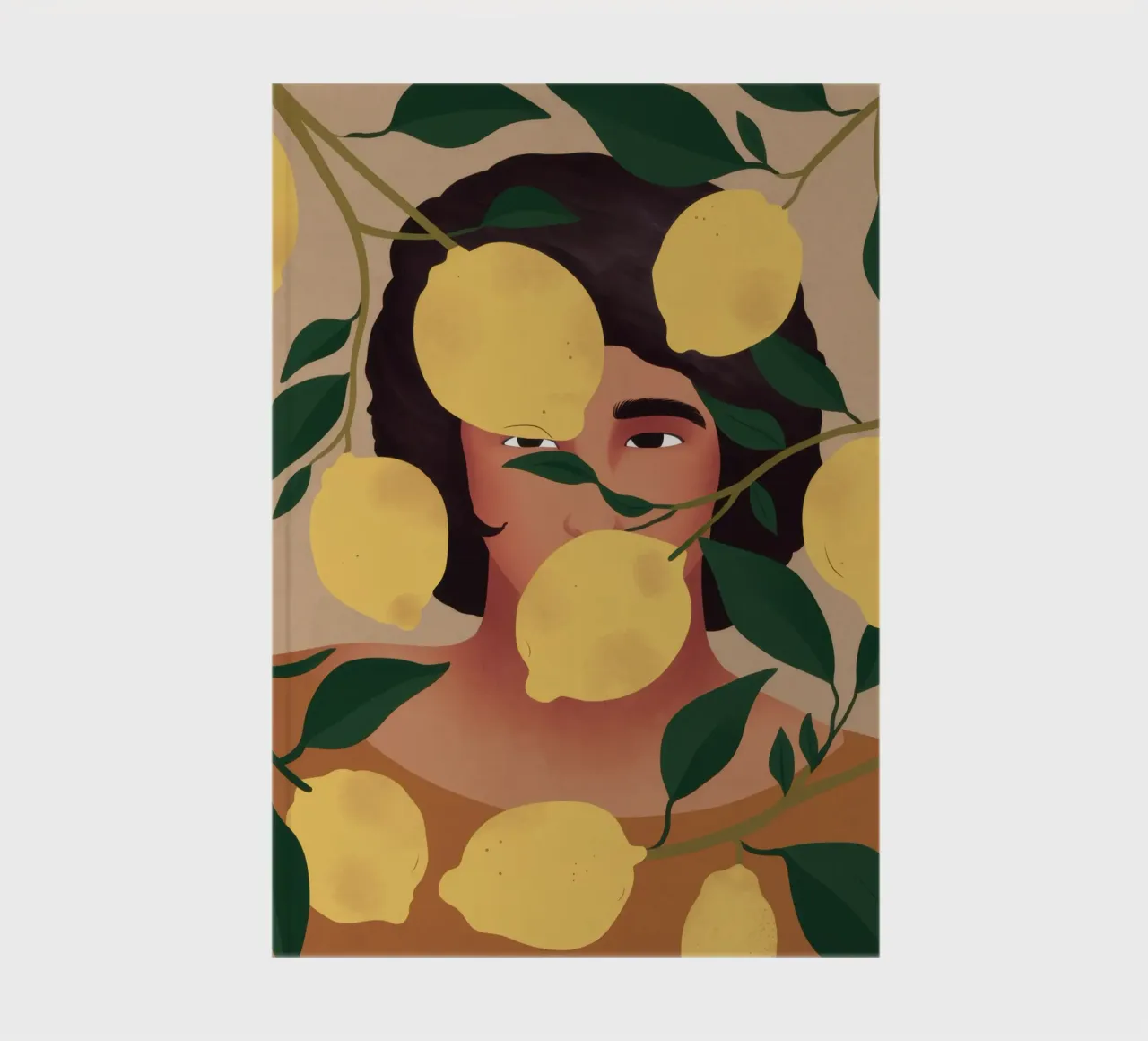 Lemon Tree Muse notebook by Flock Reverie