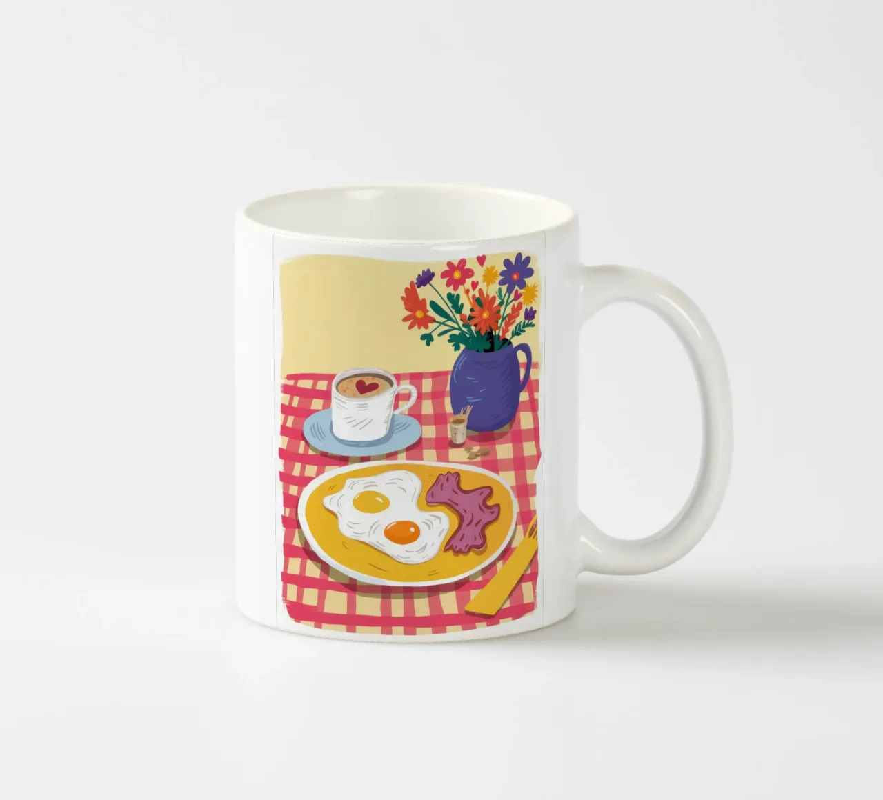 Il sole a scacchi è in alto tazza in ceramica da Prism Ritual