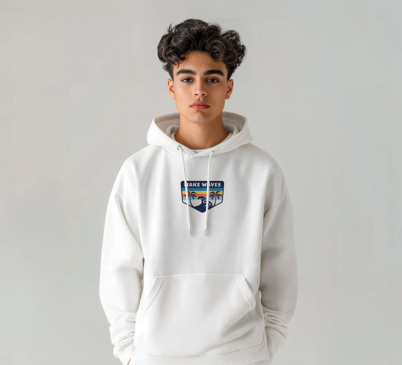 Save Waves felpa con cappuccio da Apparel King