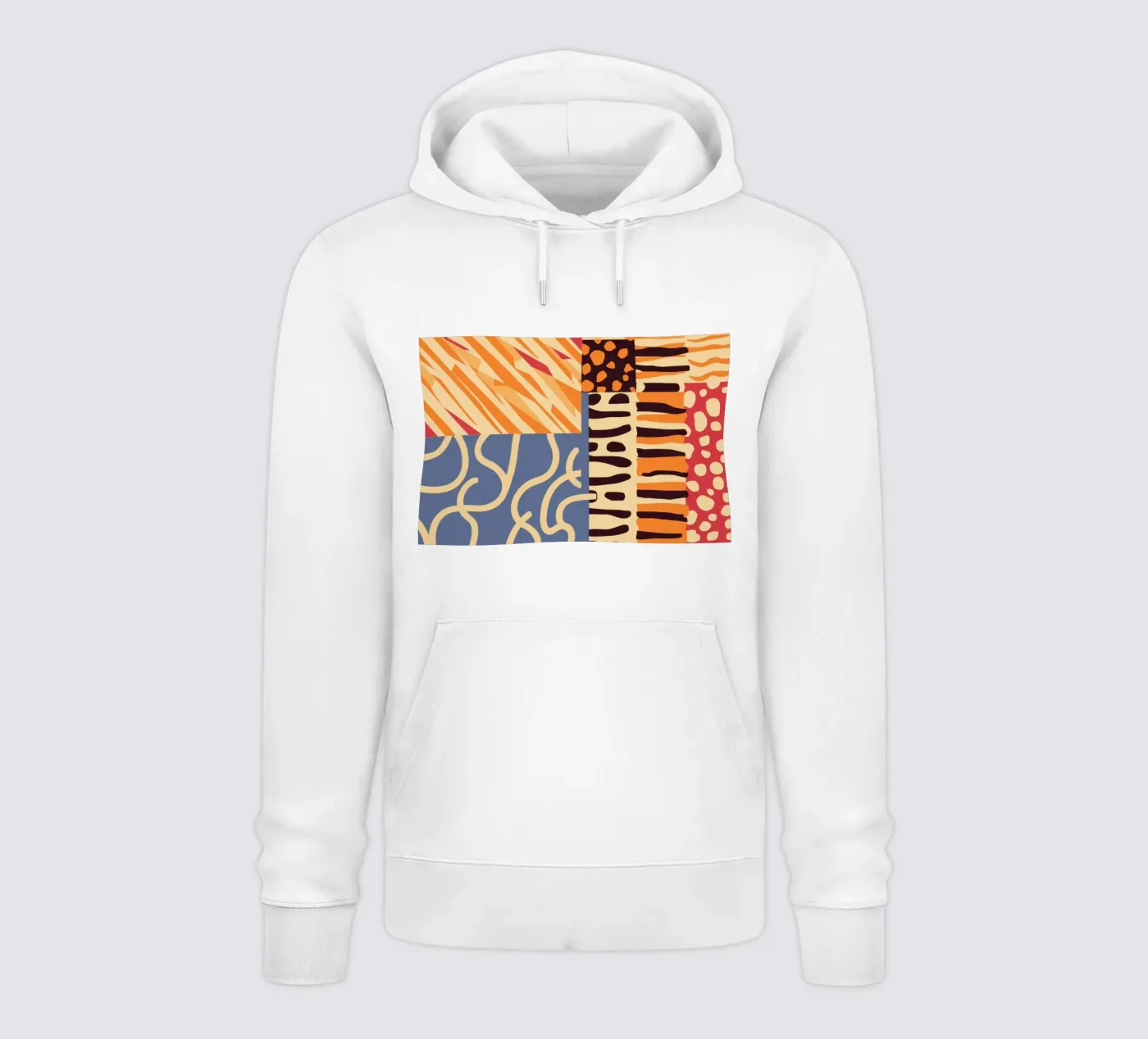 Textured Patchwork Harmony Hoodie von Veil Maya