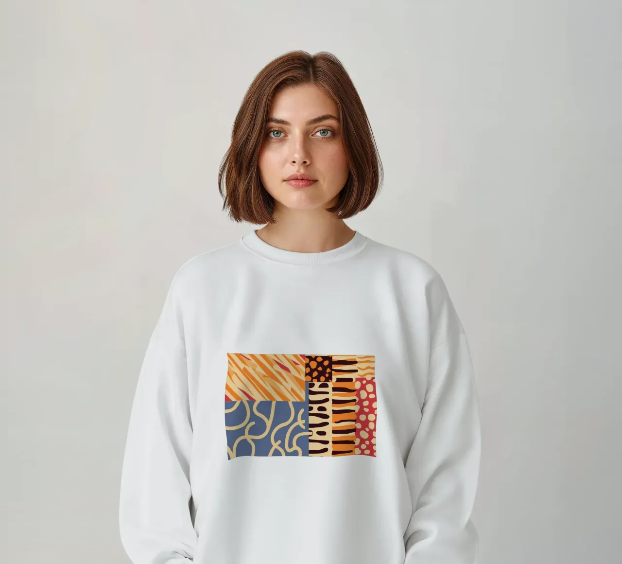 Patchwork texturé Harmony sweat de Veil Maya