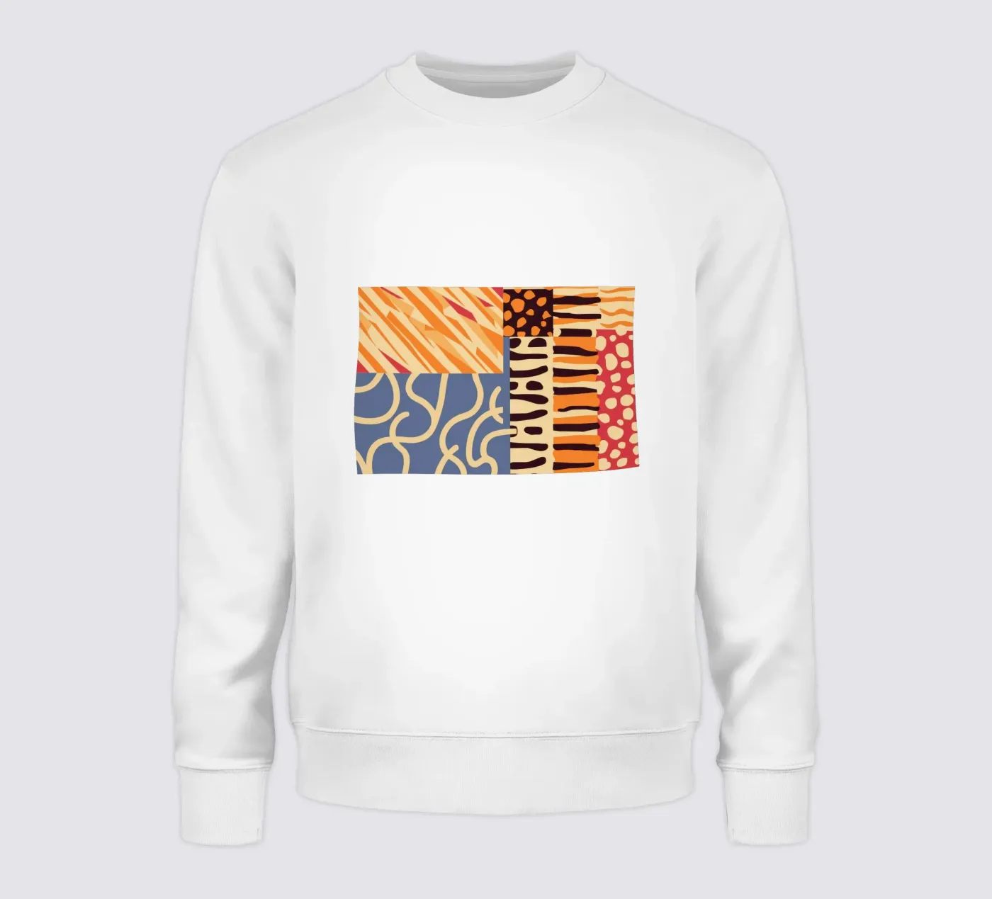 Gestructureerd patchwork harmonie sweatshirt van Veil Maya