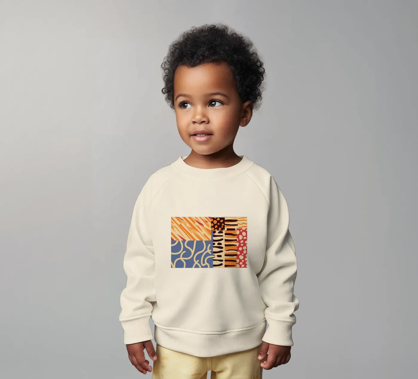 Patchwork texturé Harmony sweat pour bébé de Veil Maya