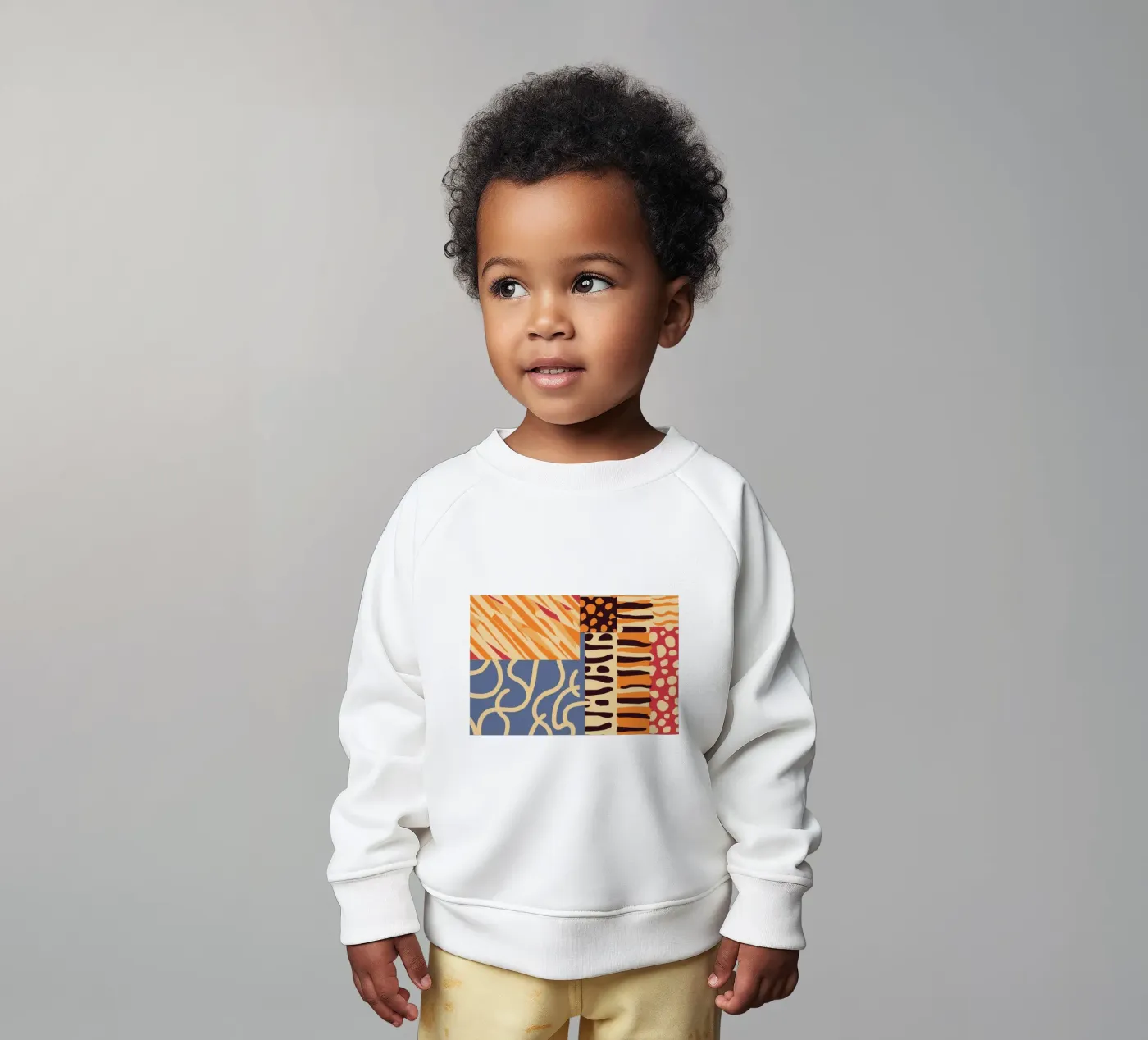Patchwork texturé Harmony sweat pour bébé de Veil Maya