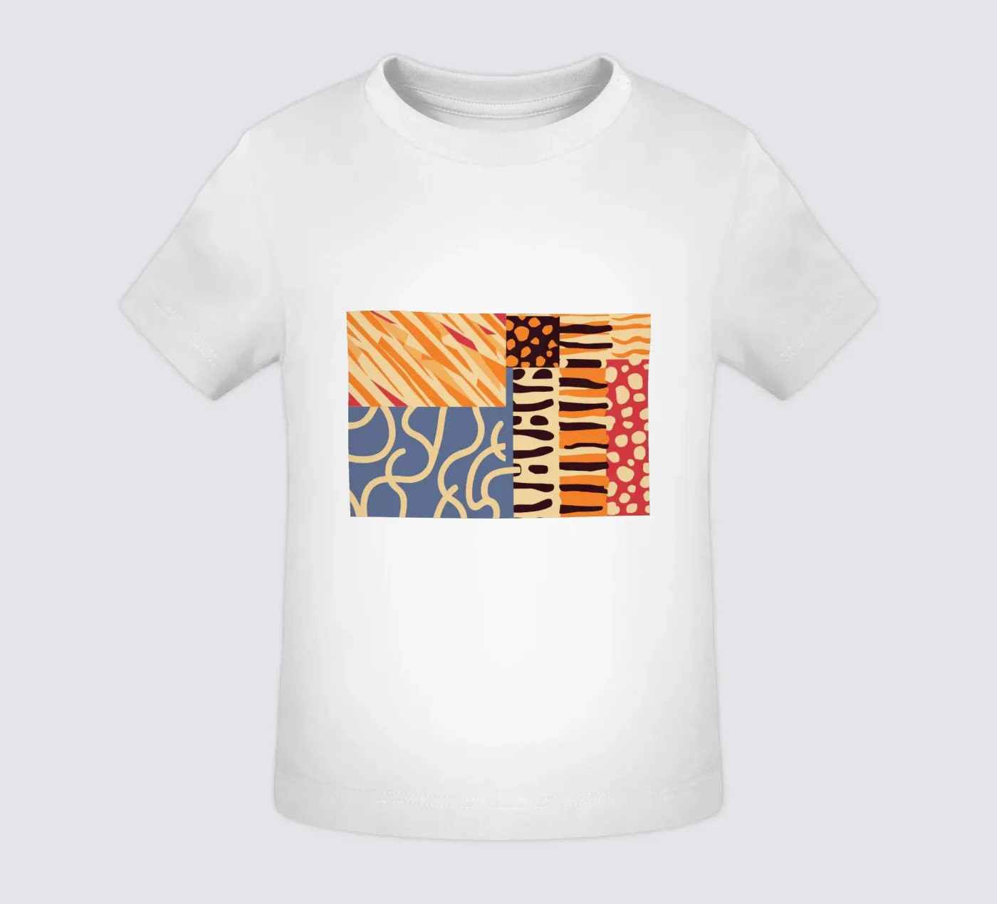 Textured Patchwork Harmony t-shirt pour bébé de Veil Maya