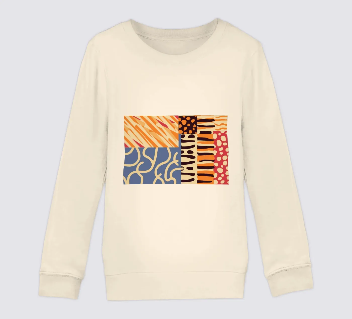 Patchwork texturé Harmony sweat enfant de Veil Maya
