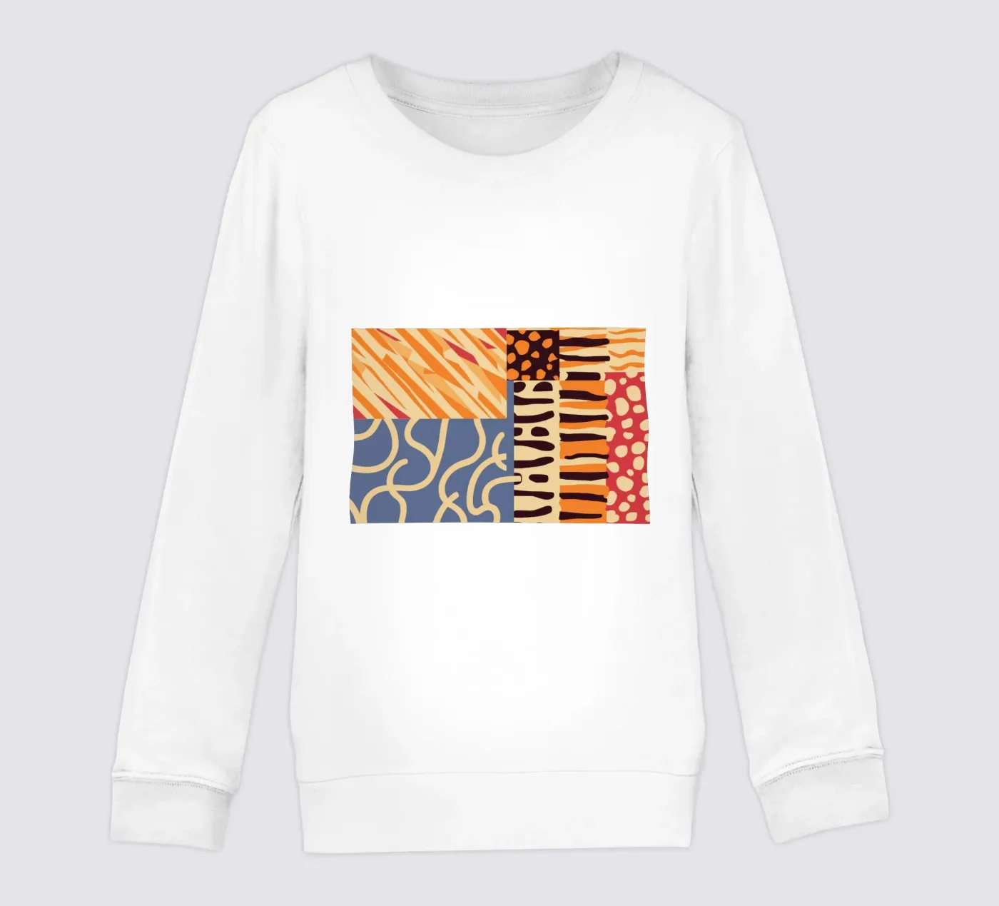 Patchwork texturé Harmony sweat enfant de Veil Maya