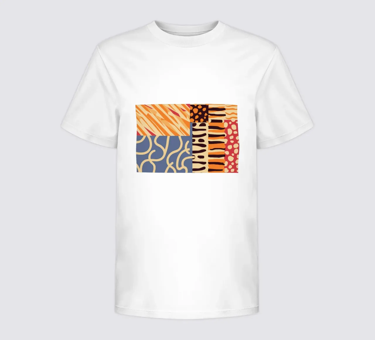 Patchwork texturé Harmony t-shirt enfant de Veil Maya