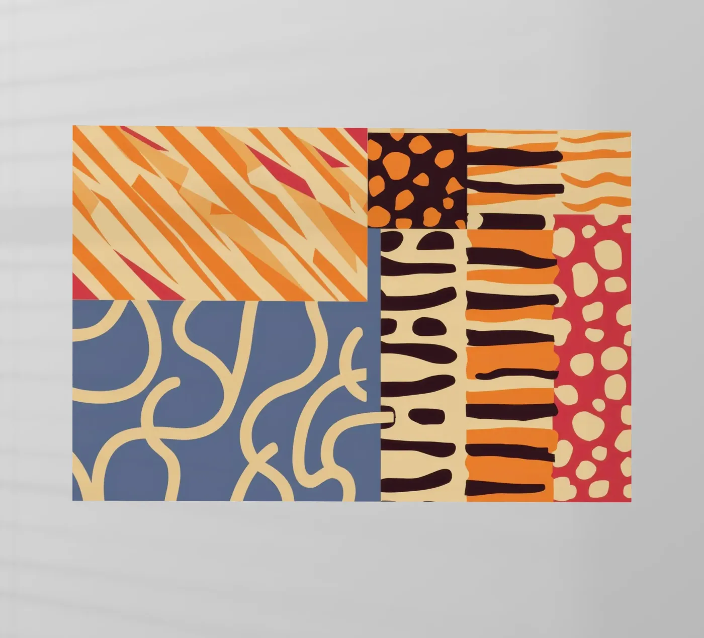 Textured Patchwork Harmony film rétro-éclairé de Veil Maya