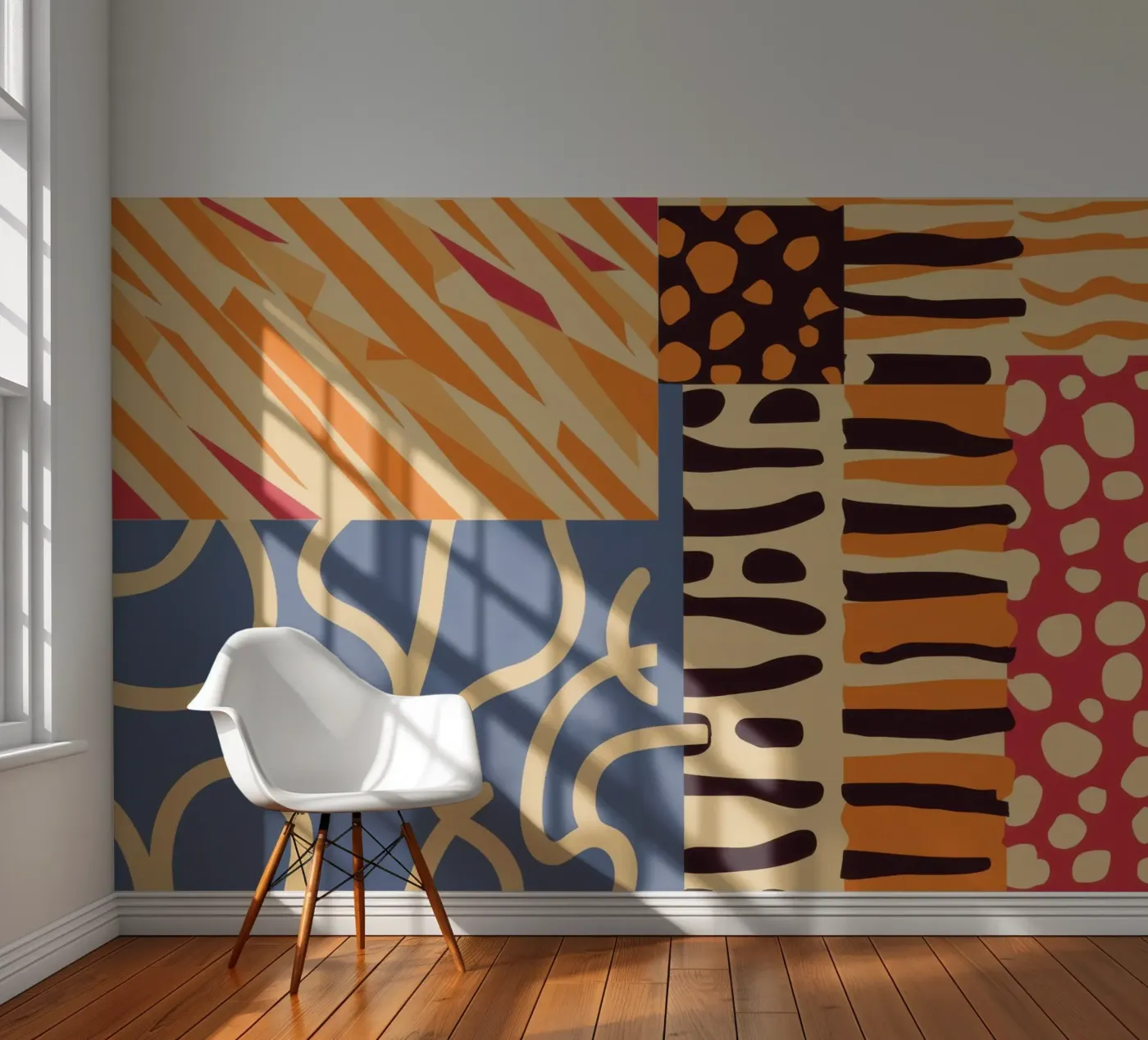 Textured Patchwork Harmony photo wallpaper by Veil Maya