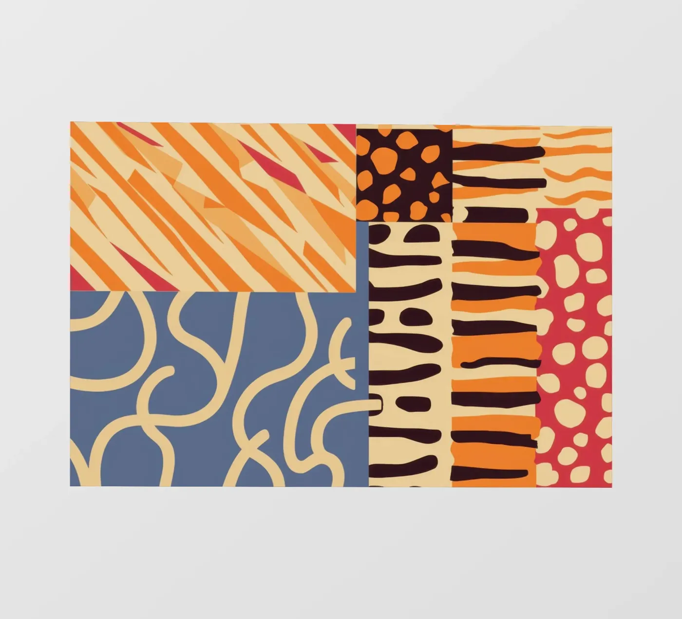 Textured Patchwork Harmony photo wallpaper by Veil Maya