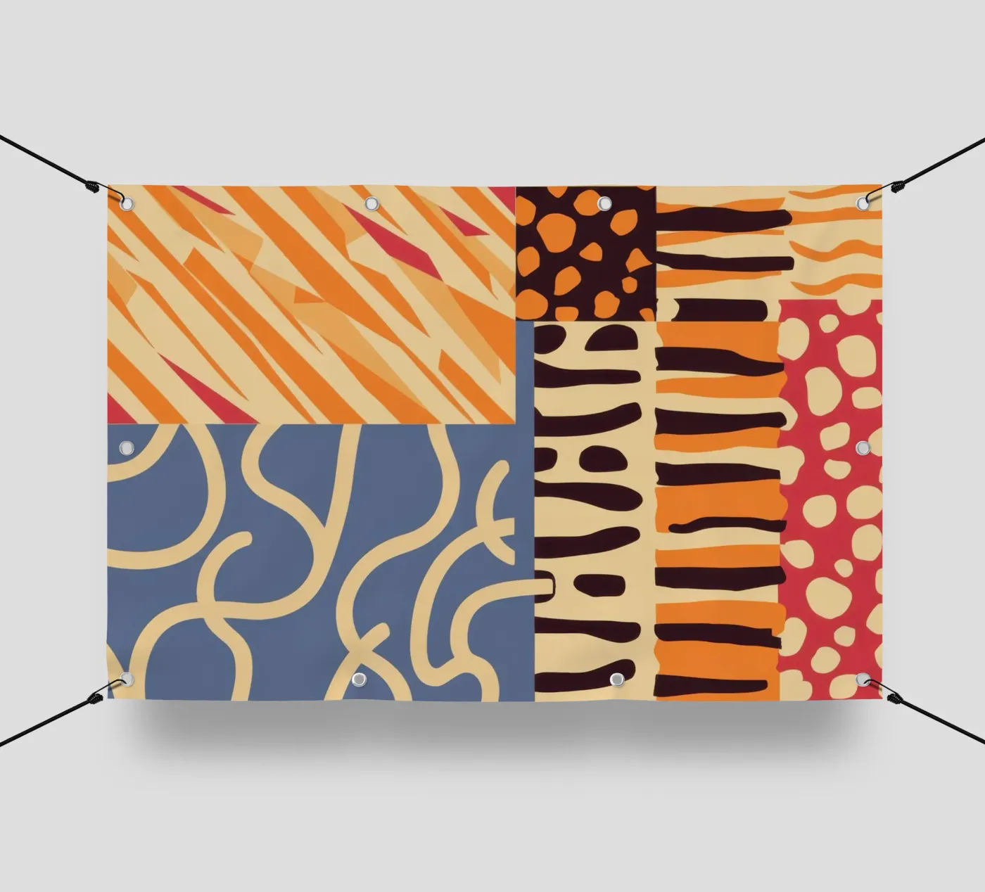 Textured Patchwork Harmony bâche pvc de Veil Maya
