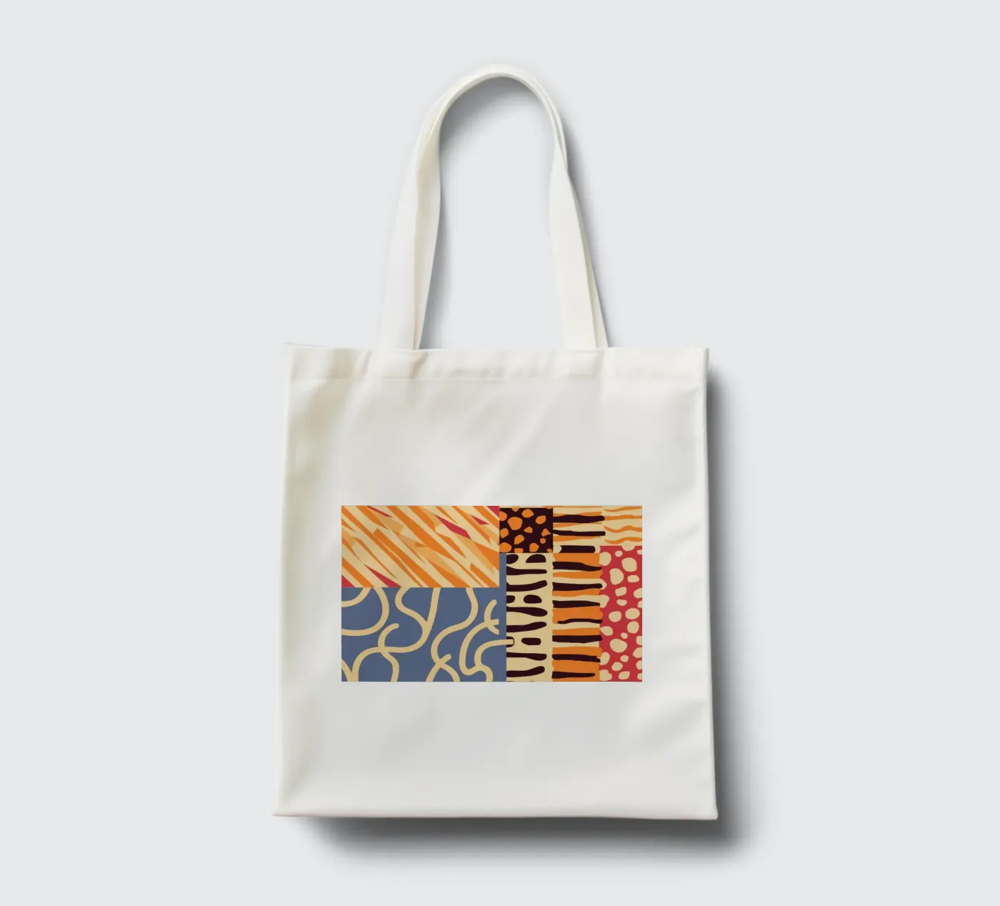 Textured Patchwork Harmony tote bag by Veil Maya