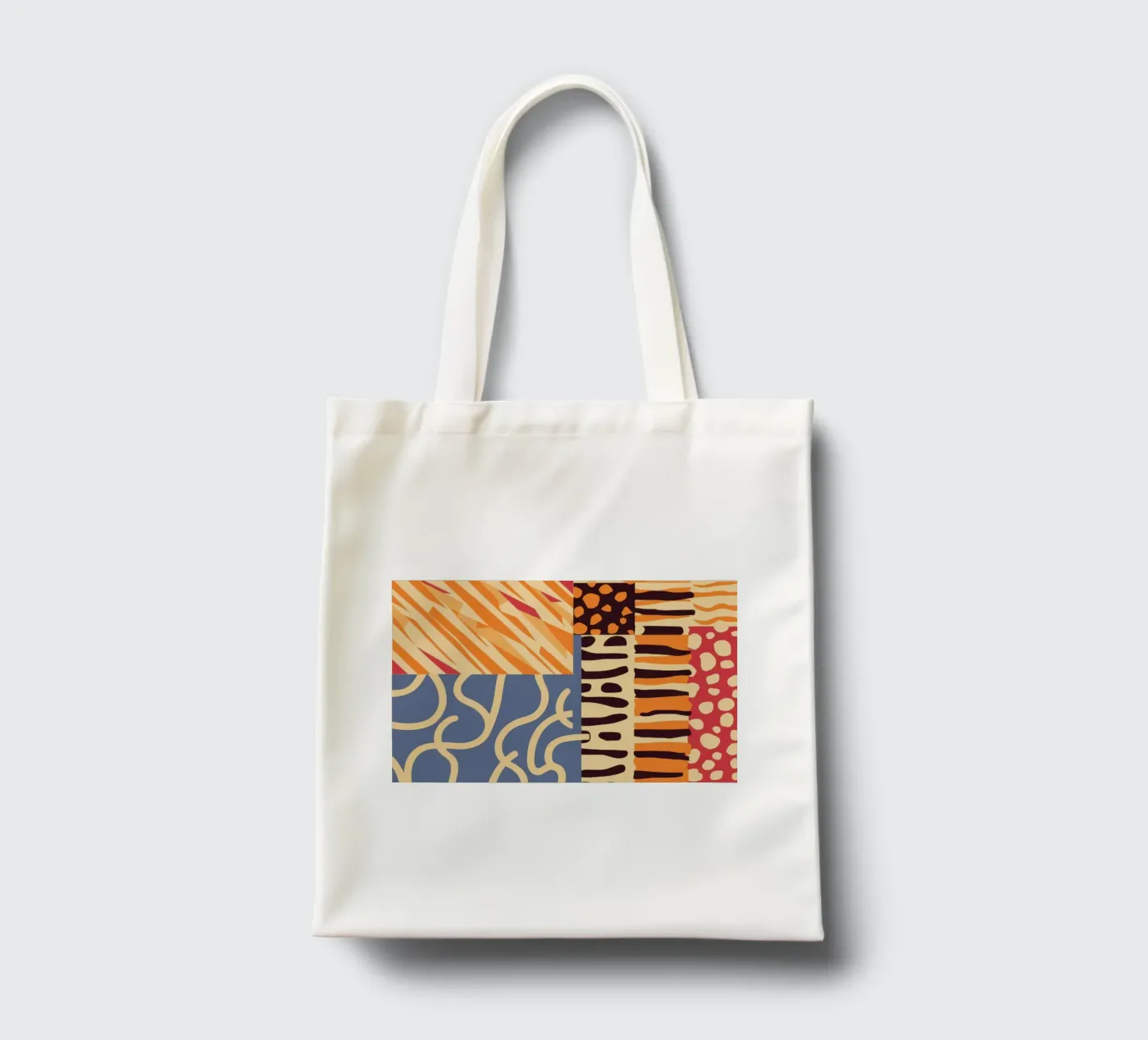 Textured Patchwork Harmony tote bag by Veil Maya