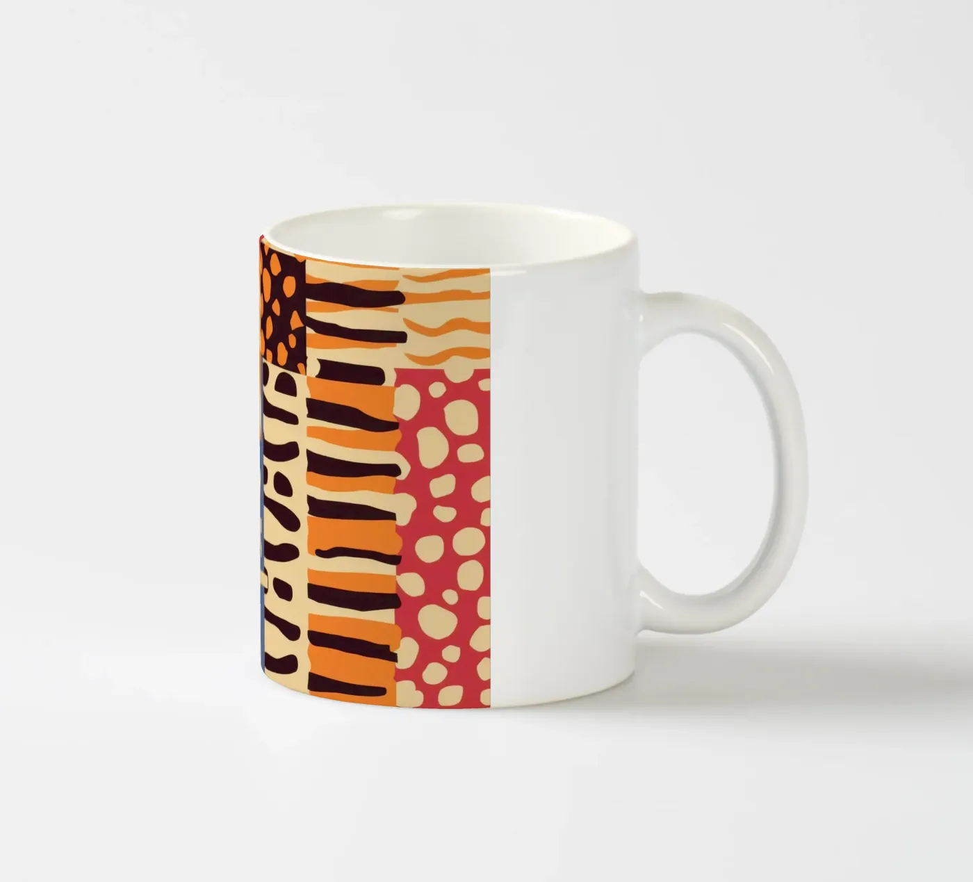 Textured Patchwork Harmony ceramic mug by Veil Maya