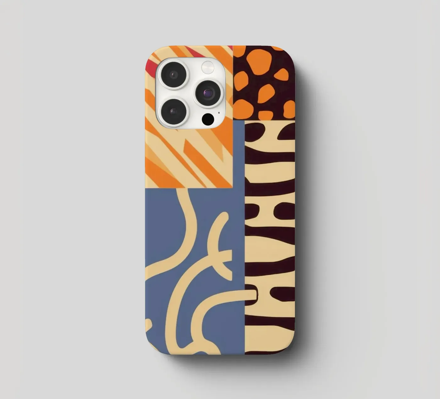 Textured Patchwork Harmony iphone case by Veil Maya