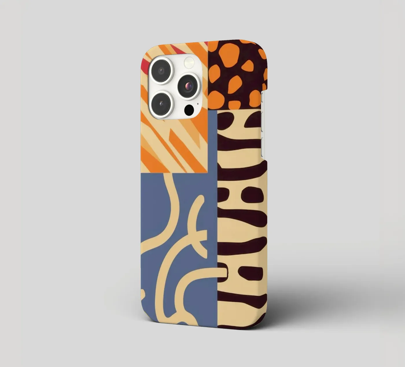 Textured Patchwork Harmony iphone case by Veil Maya