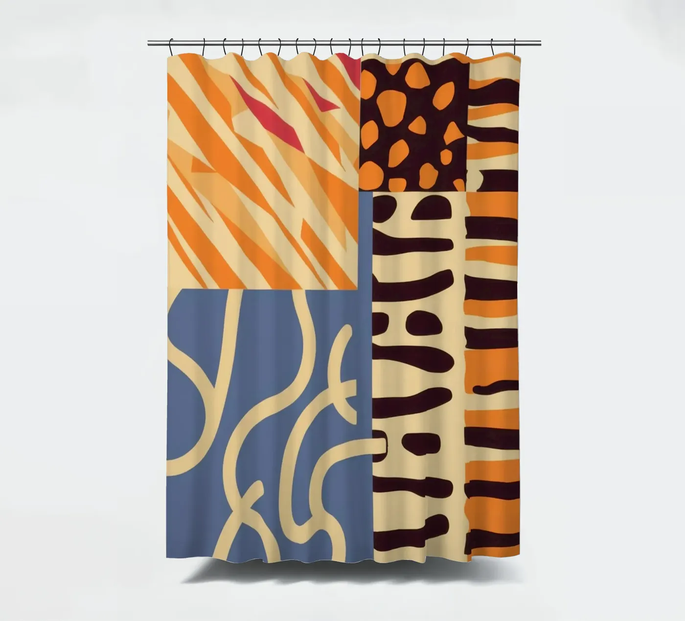 Textured Patchwork Harmony tenda da doccia da Veil Maya