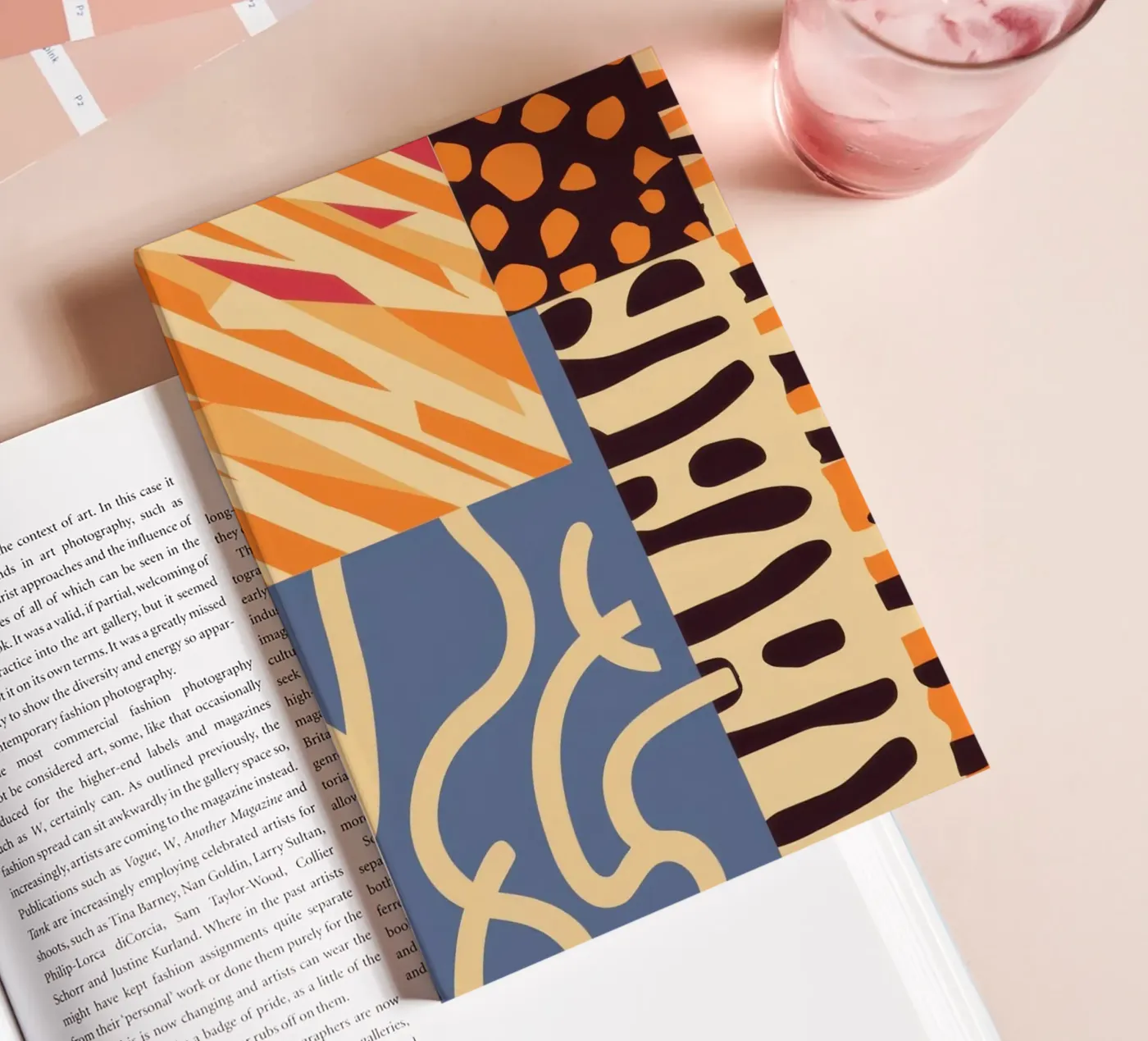 Textured Patchwork Harmony notebook by Veil Maya