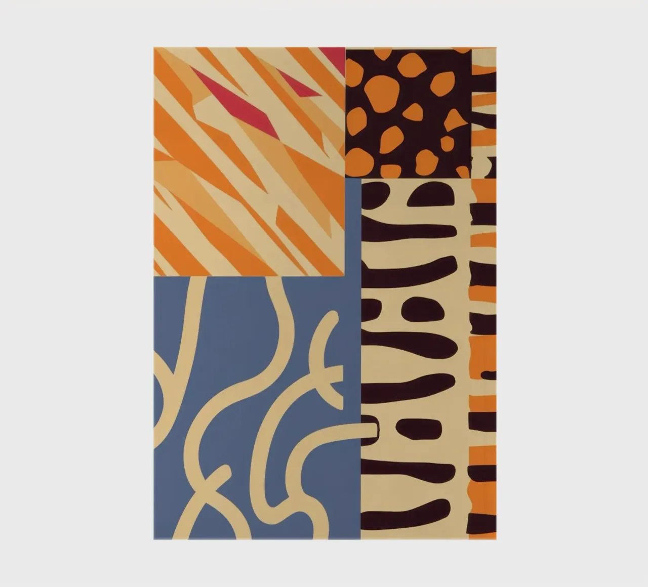 Patchwork texturé Harmony carnet de notes de Veil Maya