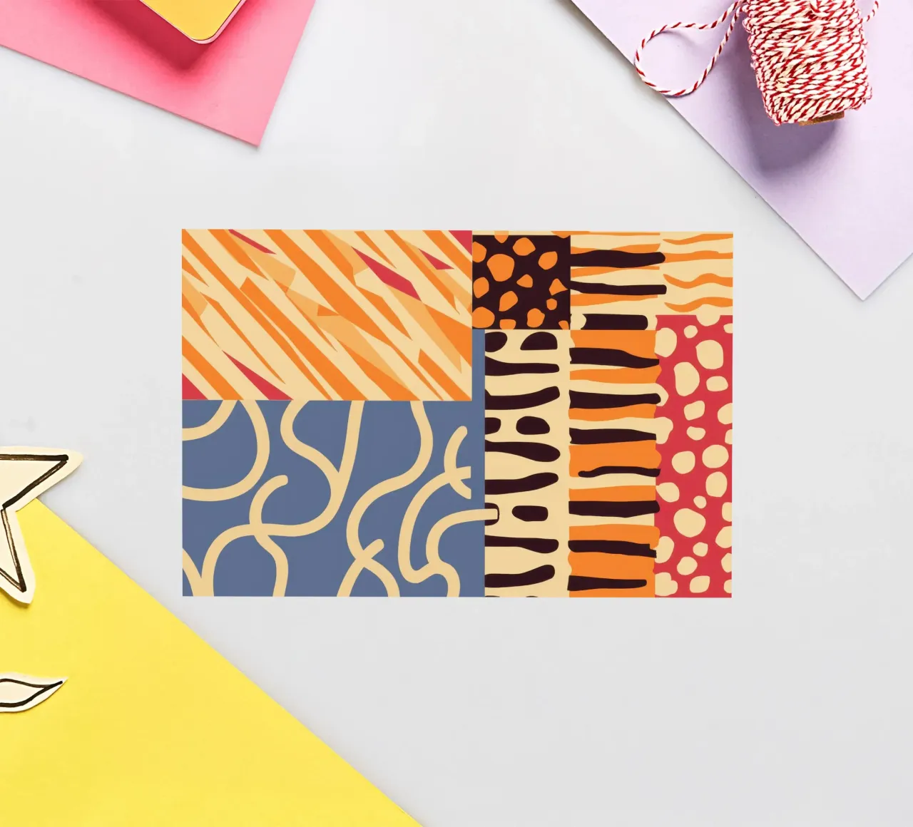 Textured Patchwork Harmony sticker by Veil Maya