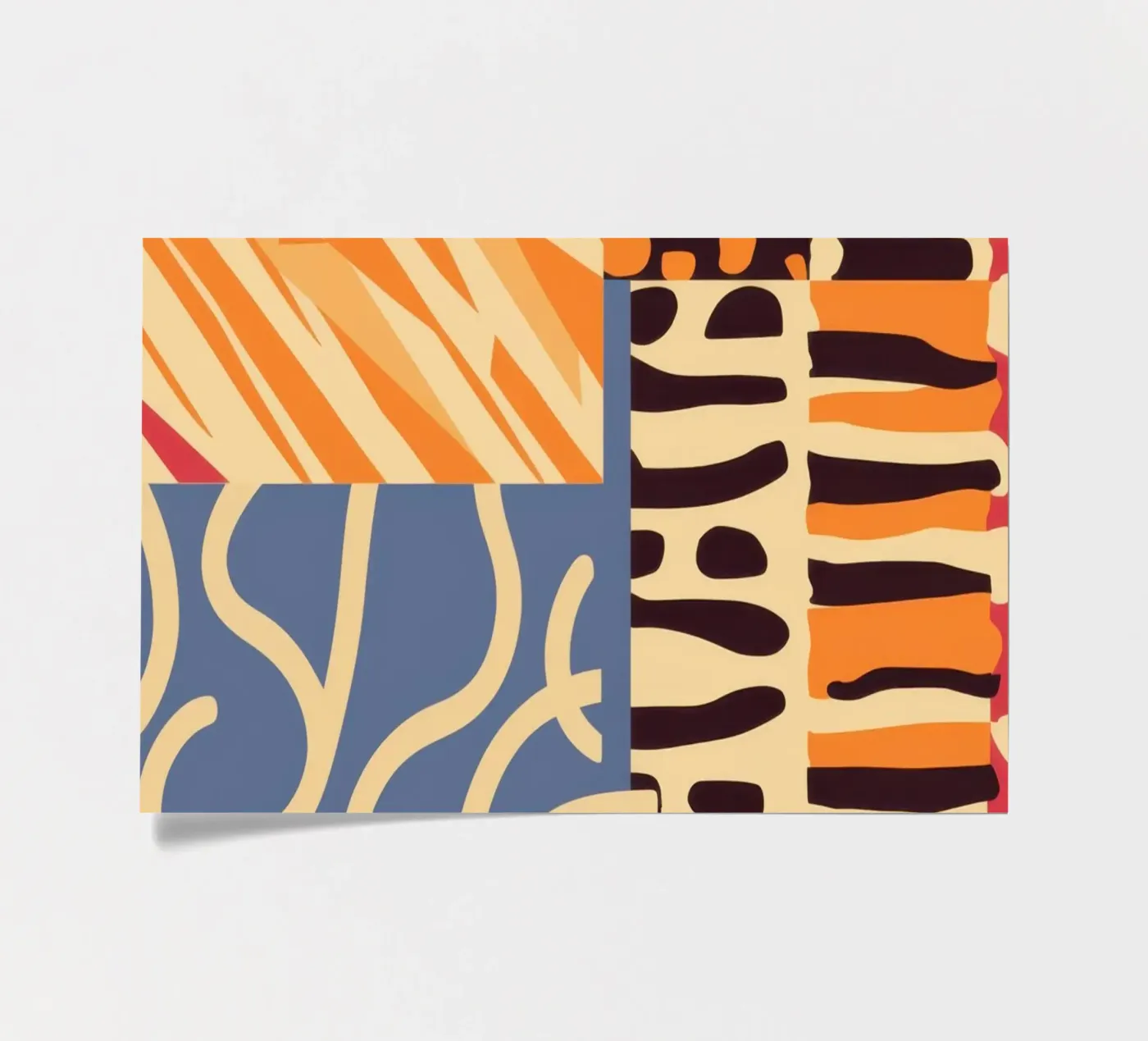 Gestructureerd patchwork harmonie stickervel van Veil Maya