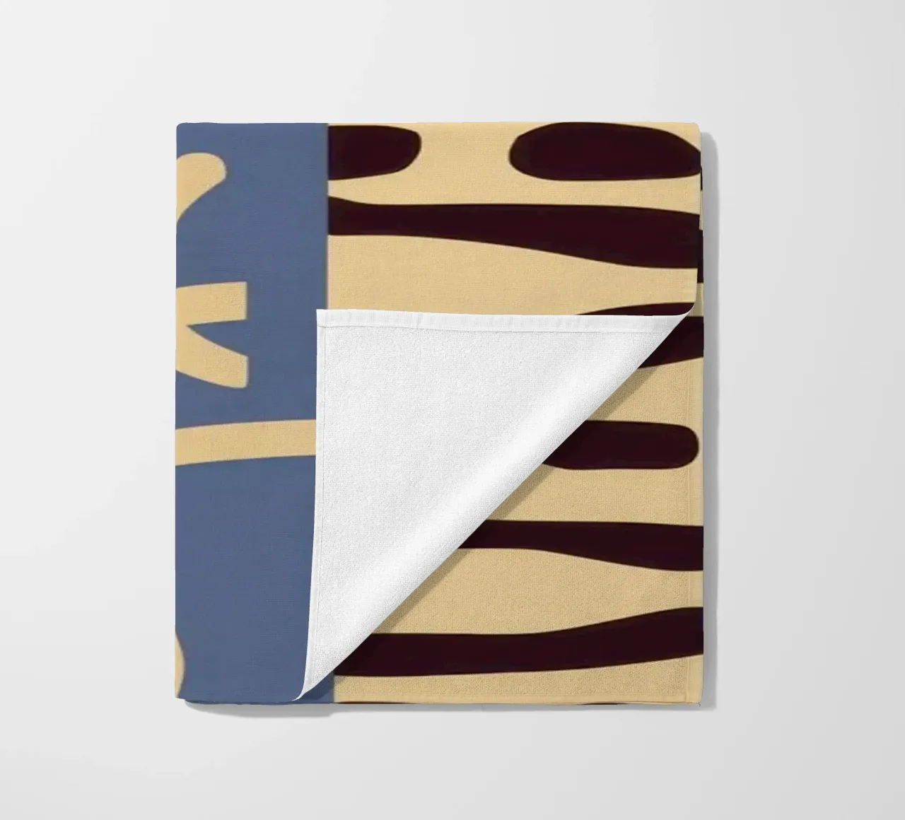 Gestructureerd patchwork harmonie strandhanddoek van Veil Maya