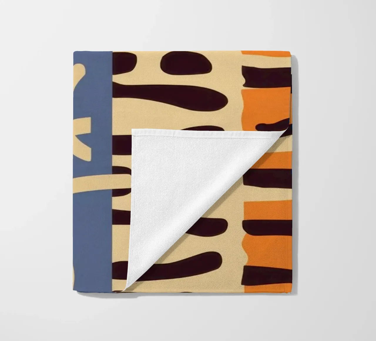 Gestructureerd patchwork harmonie strandhanddoek van Veil Maya