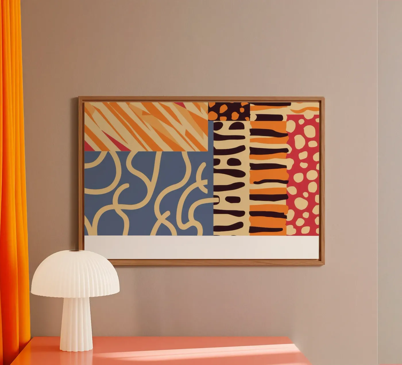 Textured Patchwork Harmony panneau forex de Veil Maya