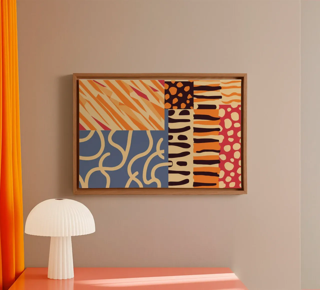 Patchwork texturé Harmony toile de Veil Maya