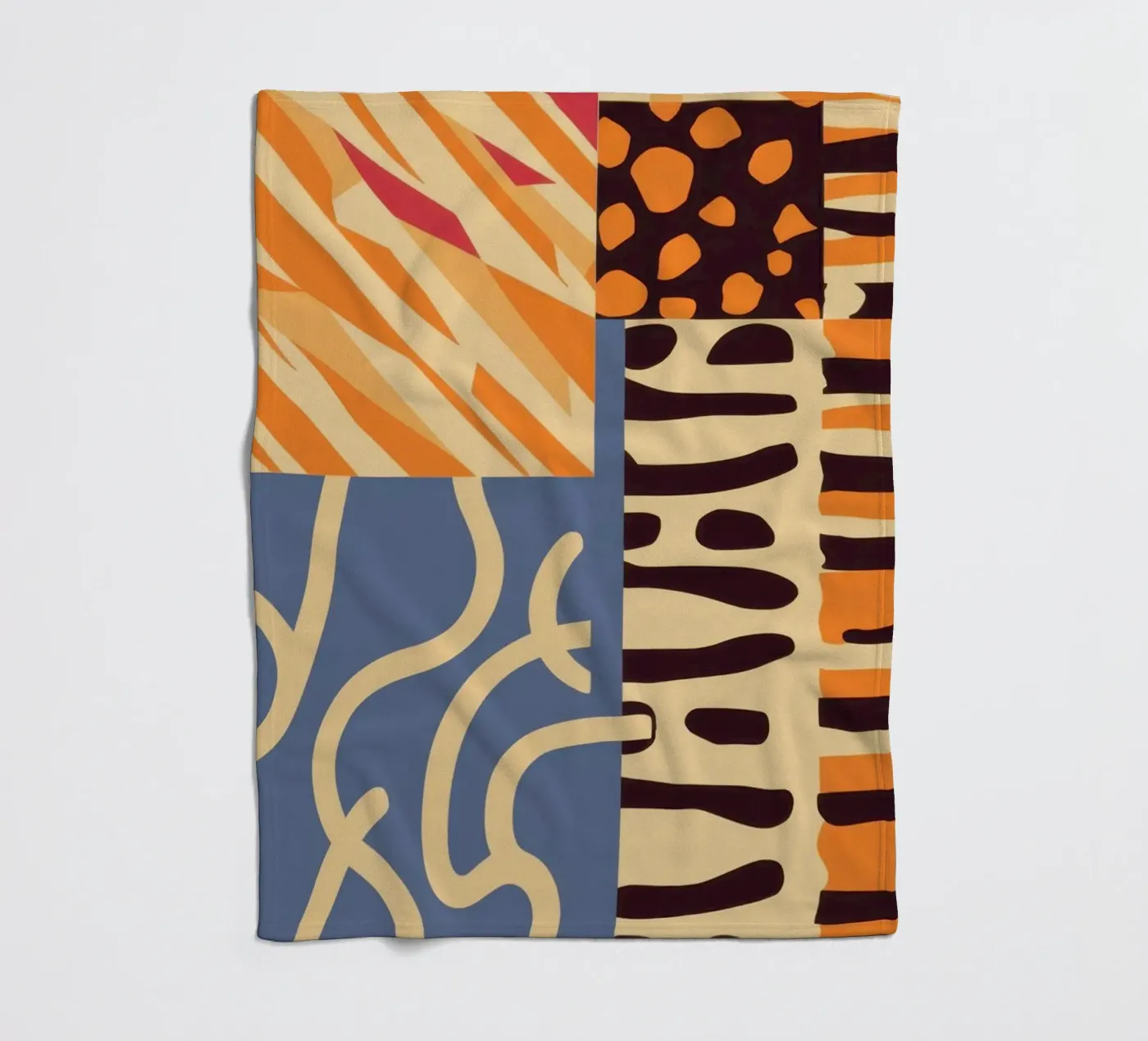 Textured Patchwork Harmony fleecedeken van Veil Maya