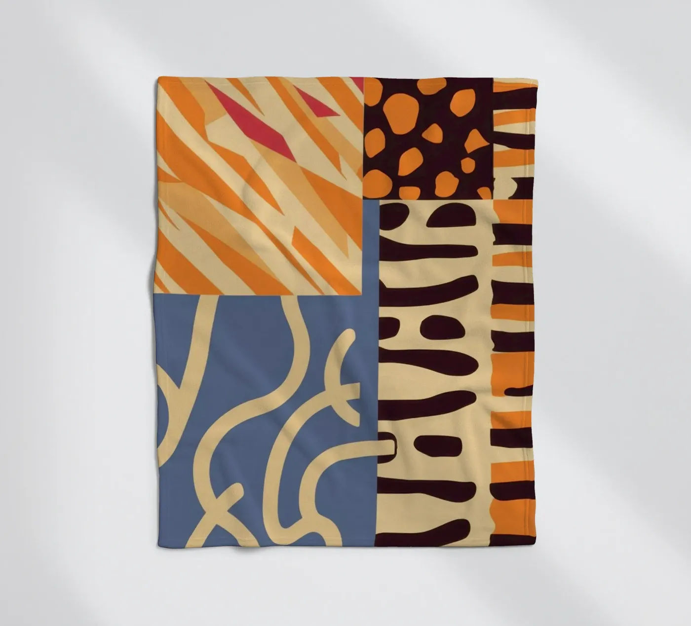 Textured Patchwork Harmony fleecedeken van Veil Maya