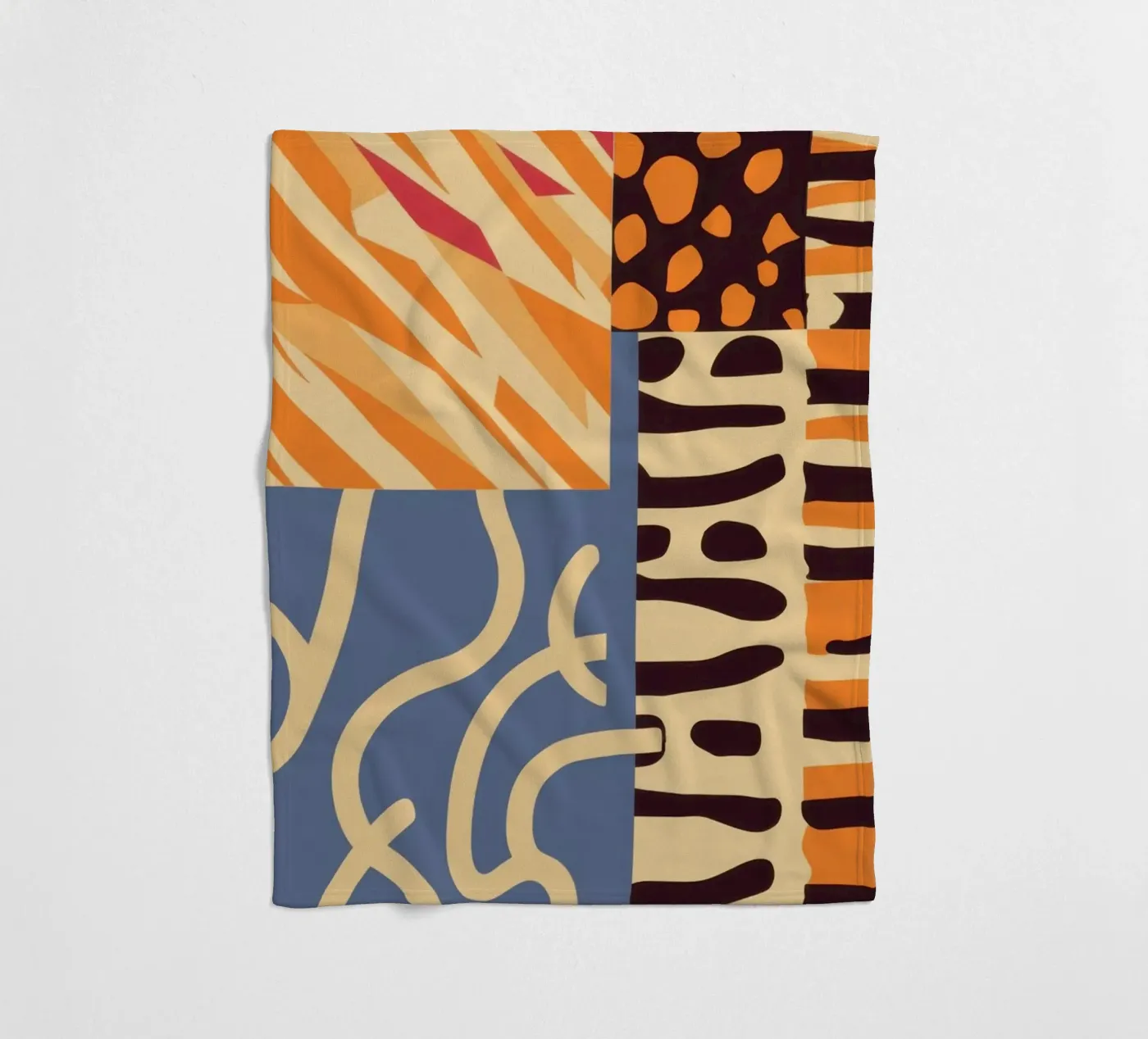 Patchwork texturé Harmony plaid polaire de Veil Maya