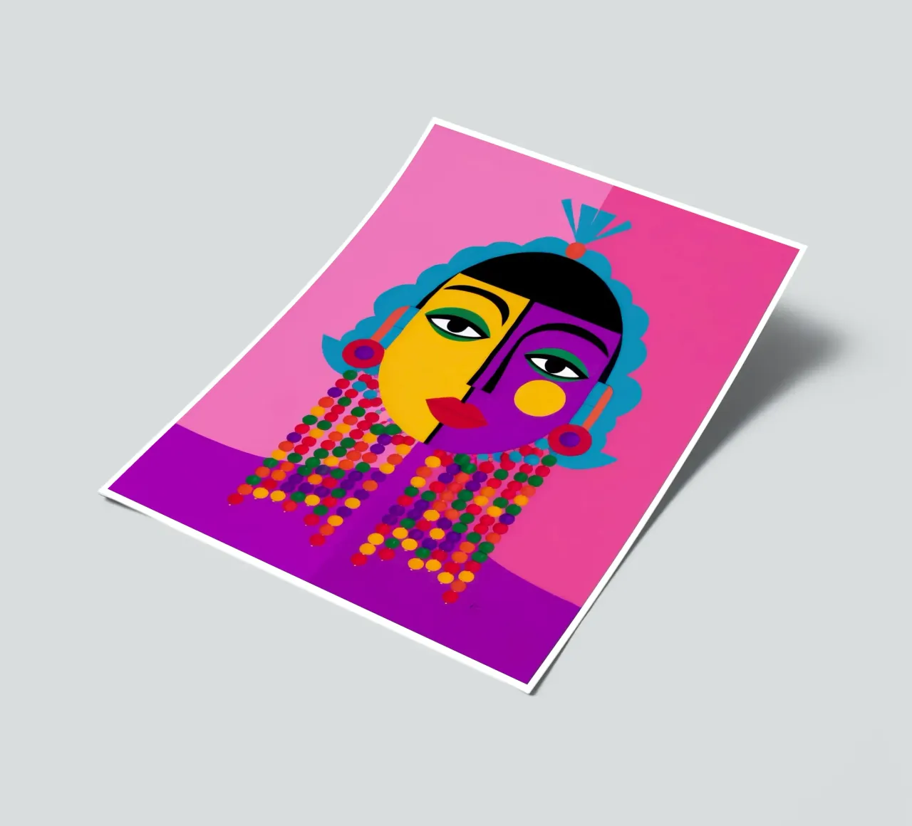 Kubistische Göttlichkeit Stickerbogen von Flock Reverie