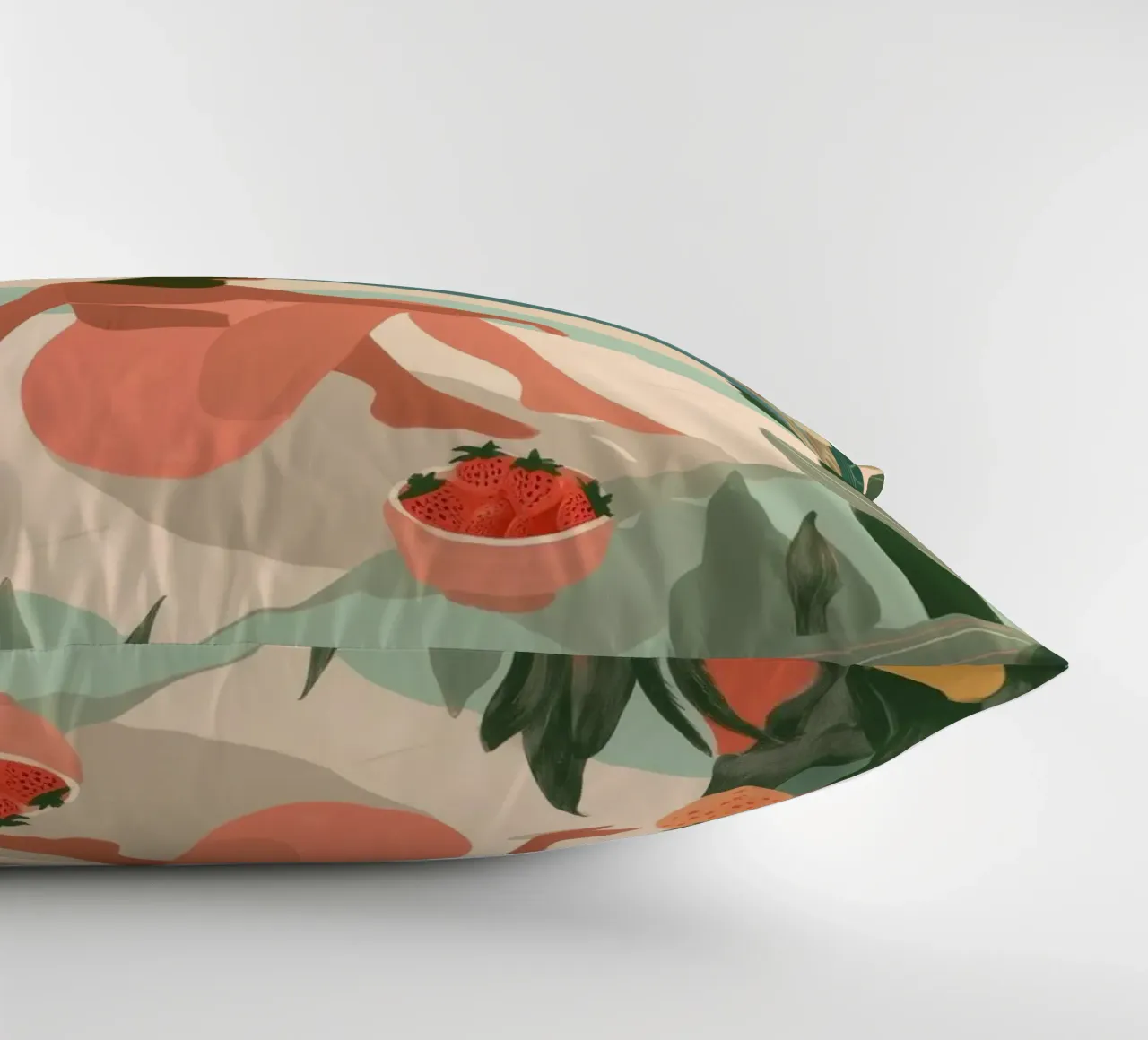 Strawberries by the Sea decorative cushion by Clara August