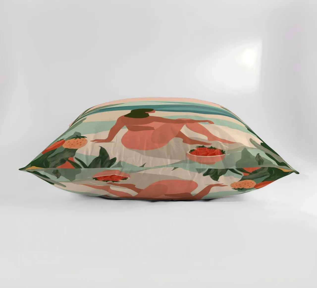Strawberries by the Sea decorative cushion by Clara August