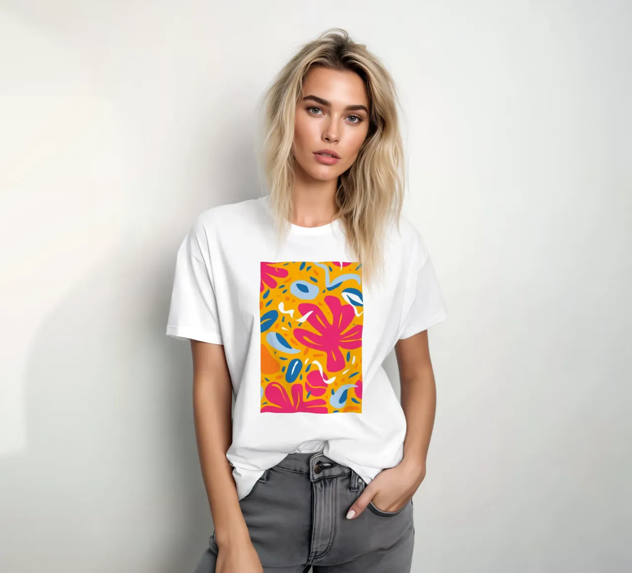 Esplosione di colori gioiosi t-shirt da Veil Maya