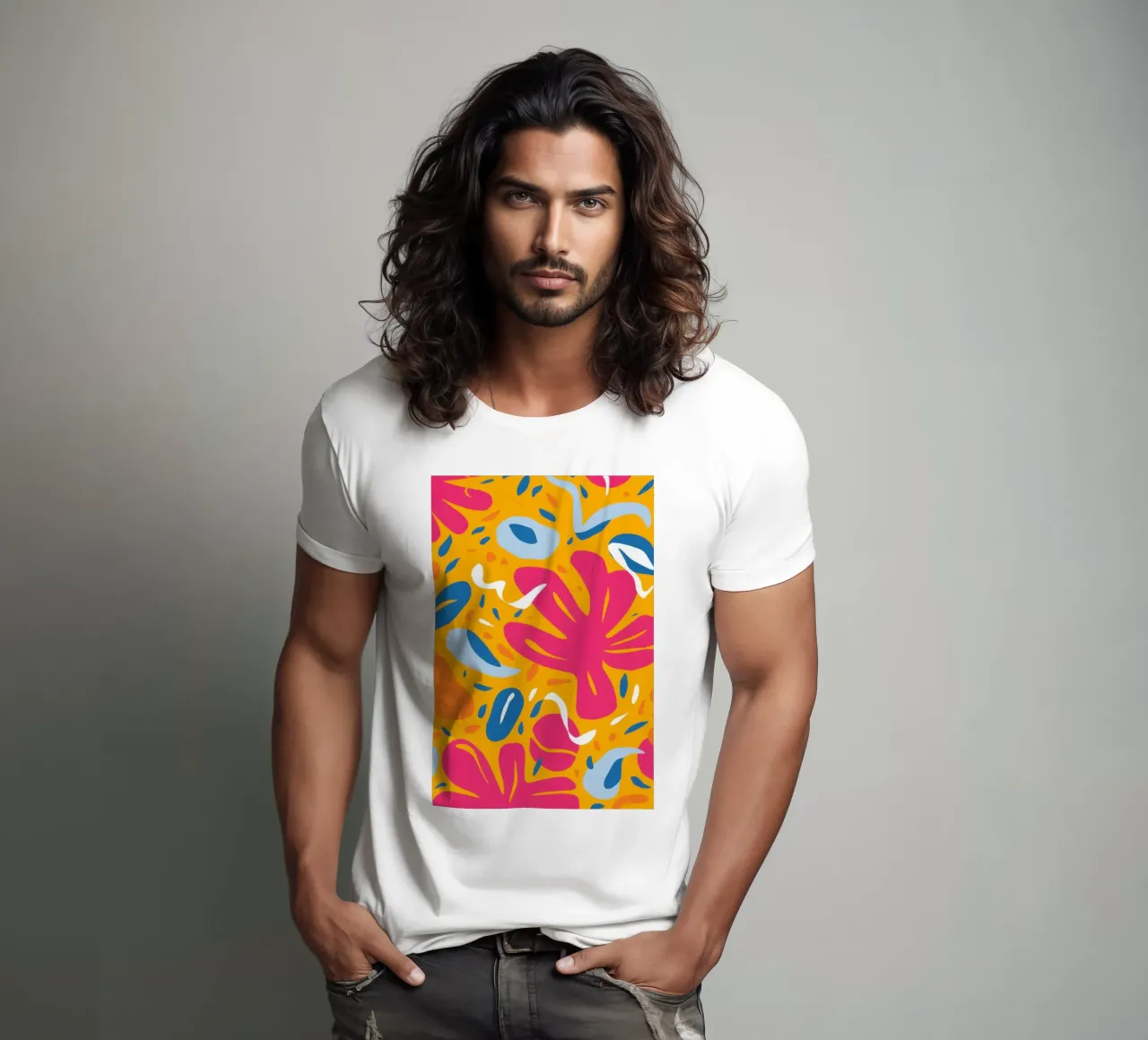 Esplosione di colori gioiosi t-shirt da Veil Maya