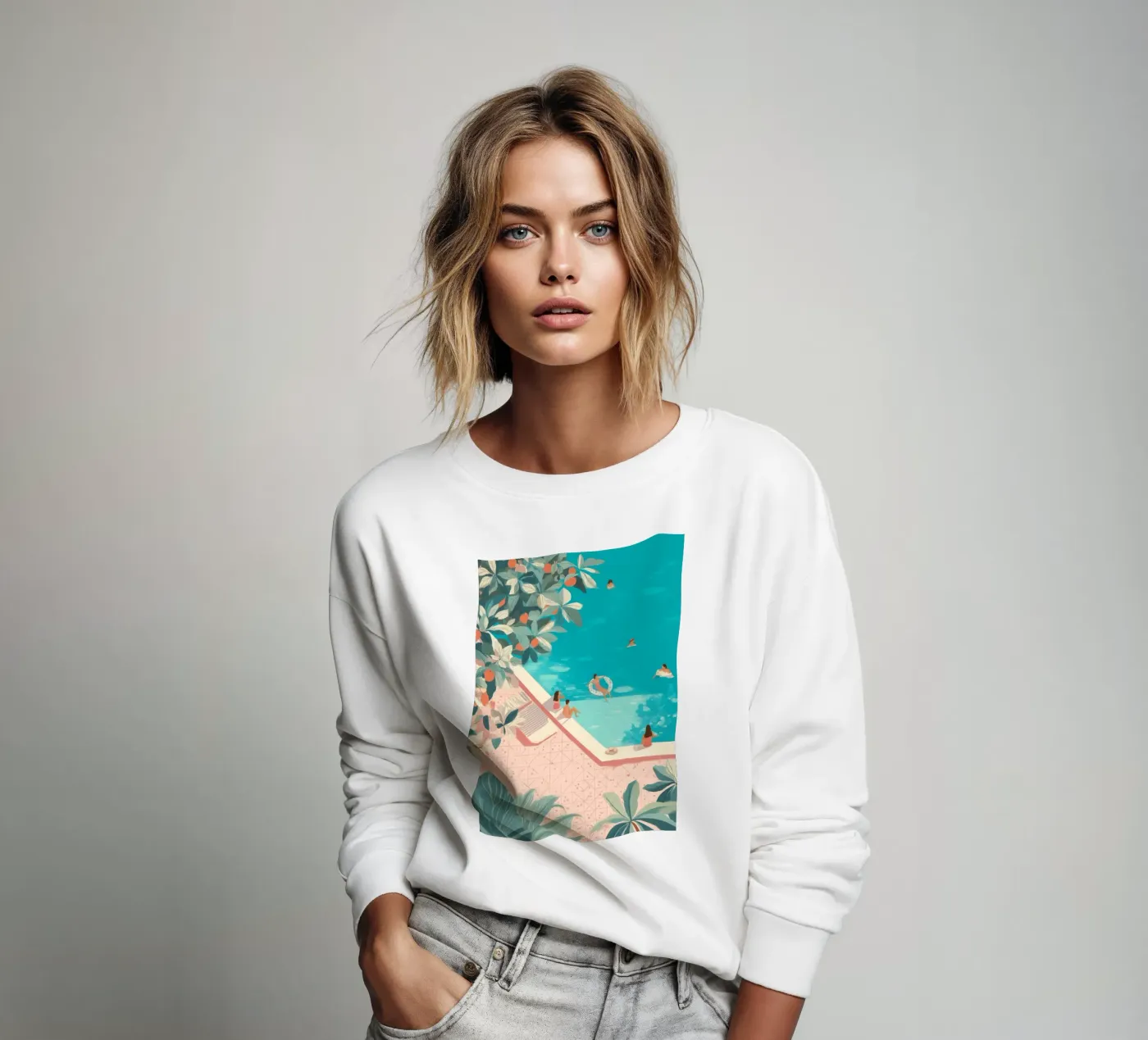 Poolside Days felpa da Clara August