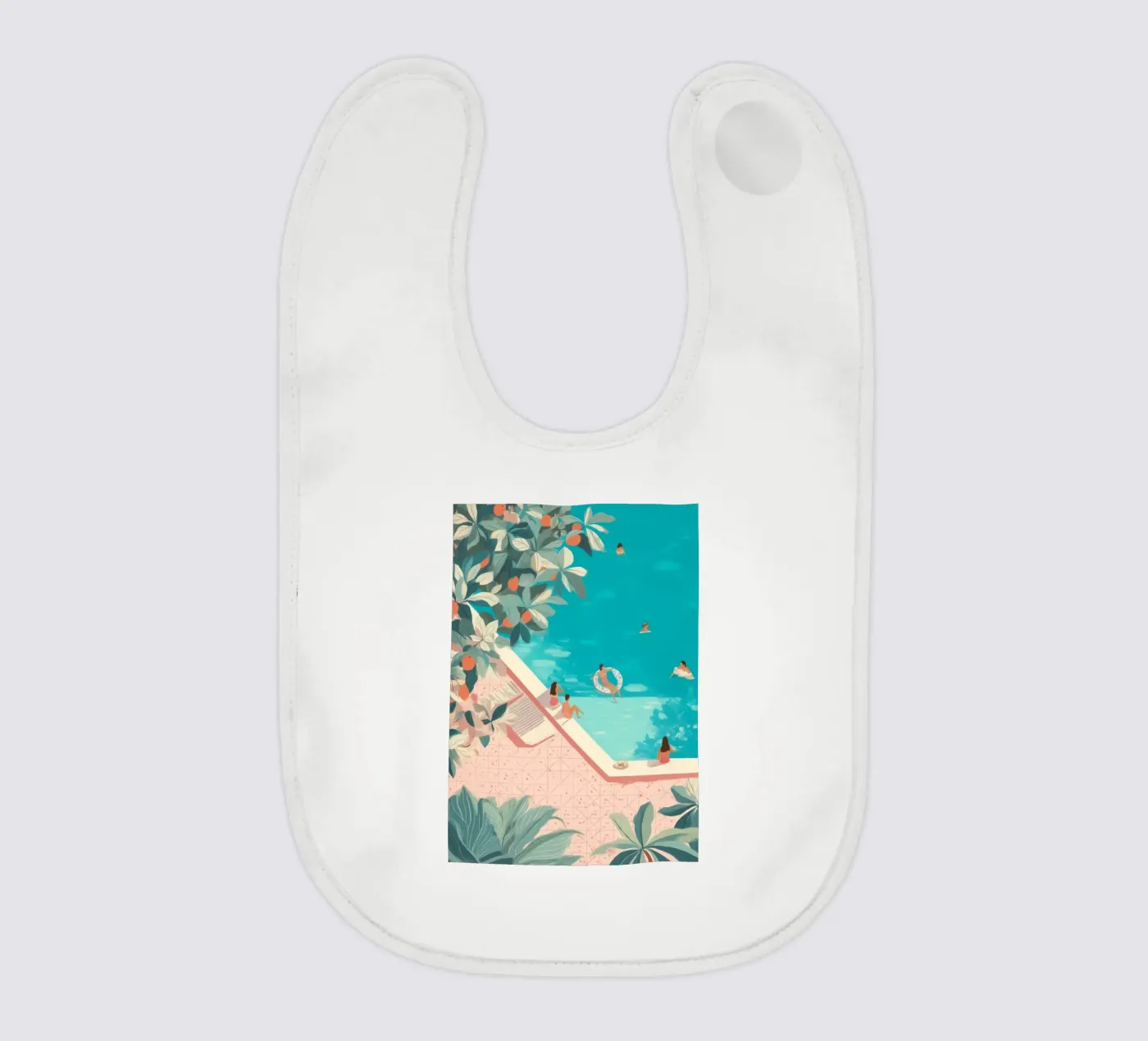 Poolside Days baby bib by Clara August